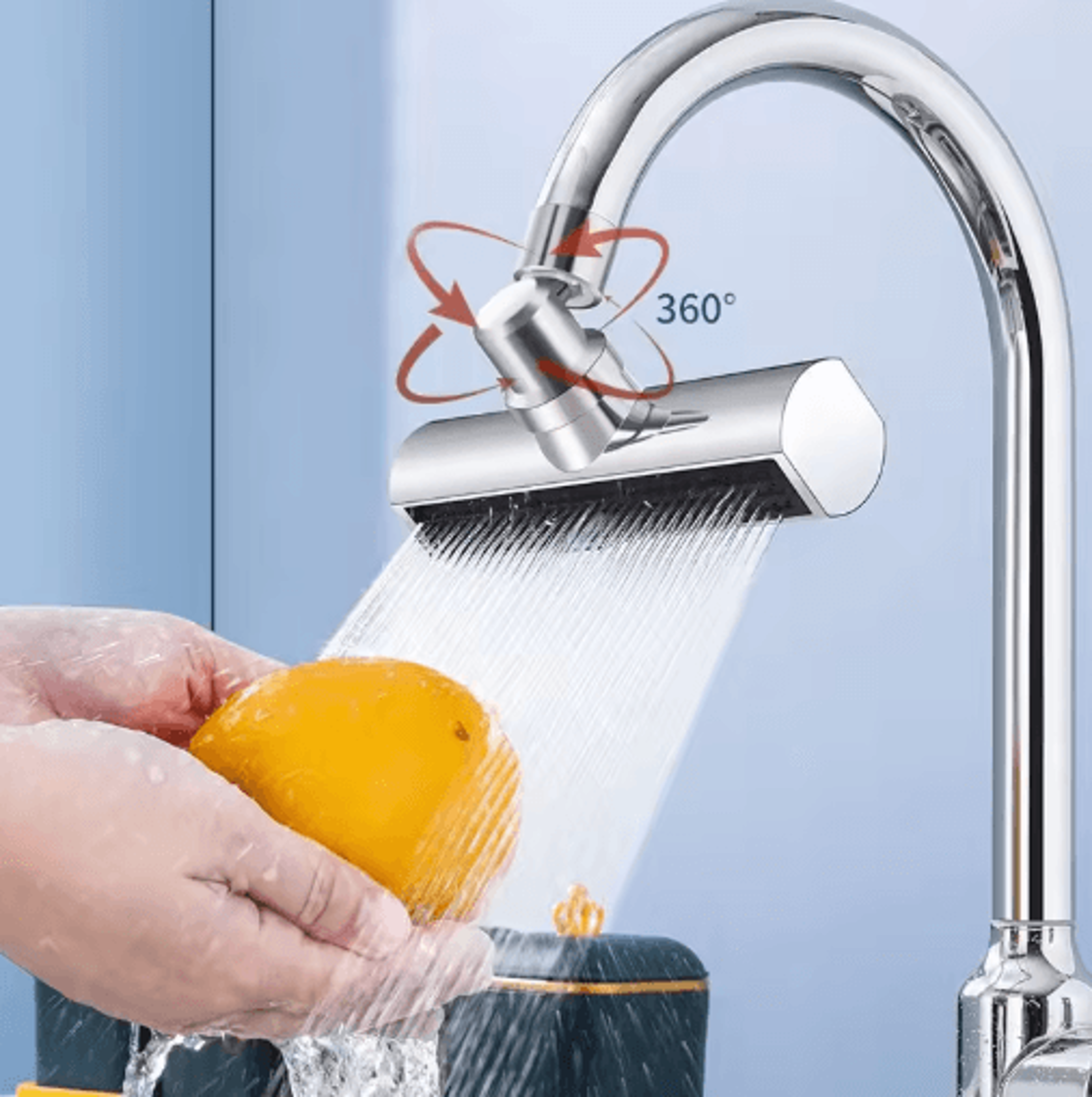 3Mode Waterfall Swivel Faucet Extension Nozzle For Kitchen Sink 6