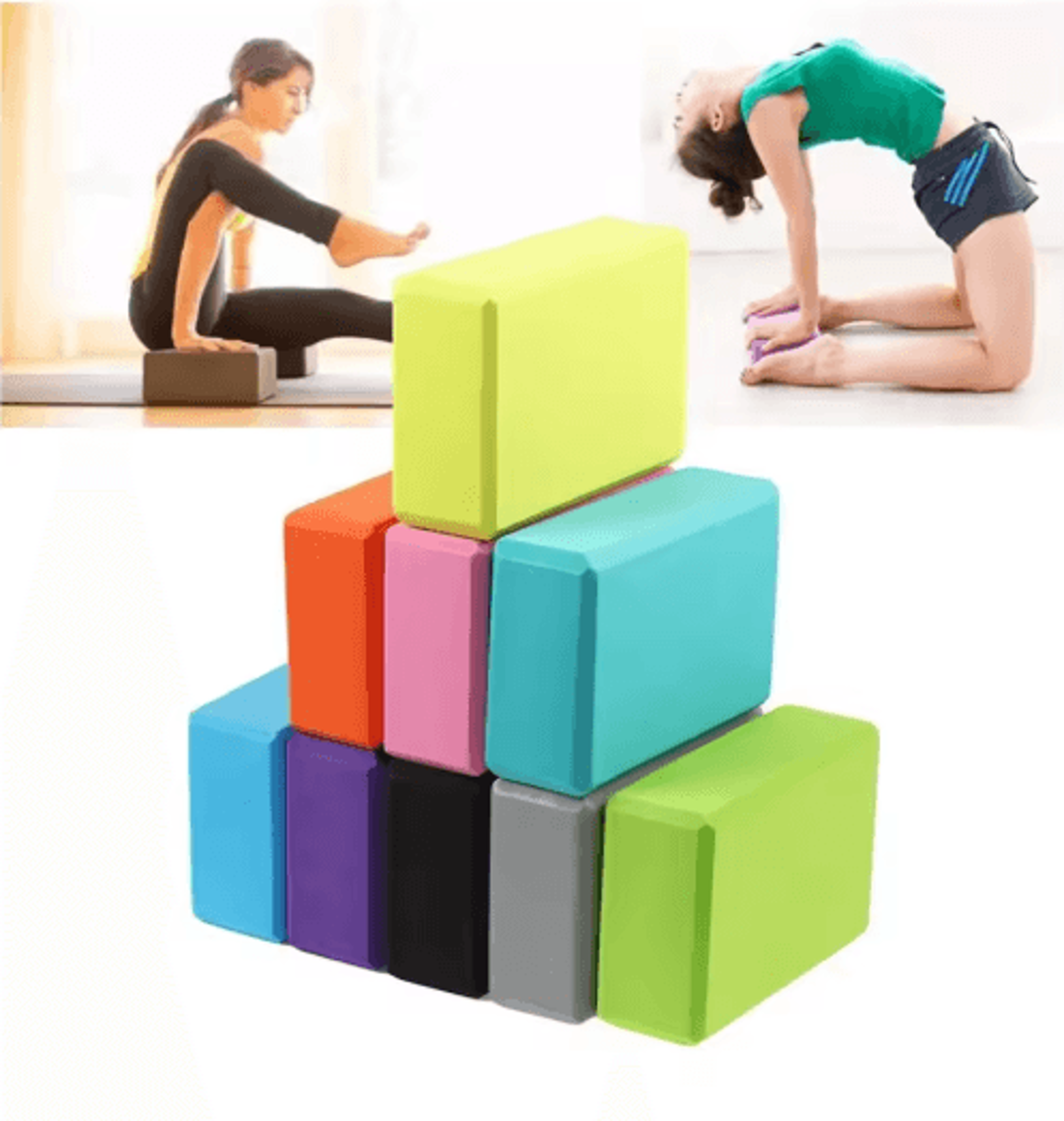 Non Slip EVA Yoga Block For Stretching Balance  Flexibility Training 12