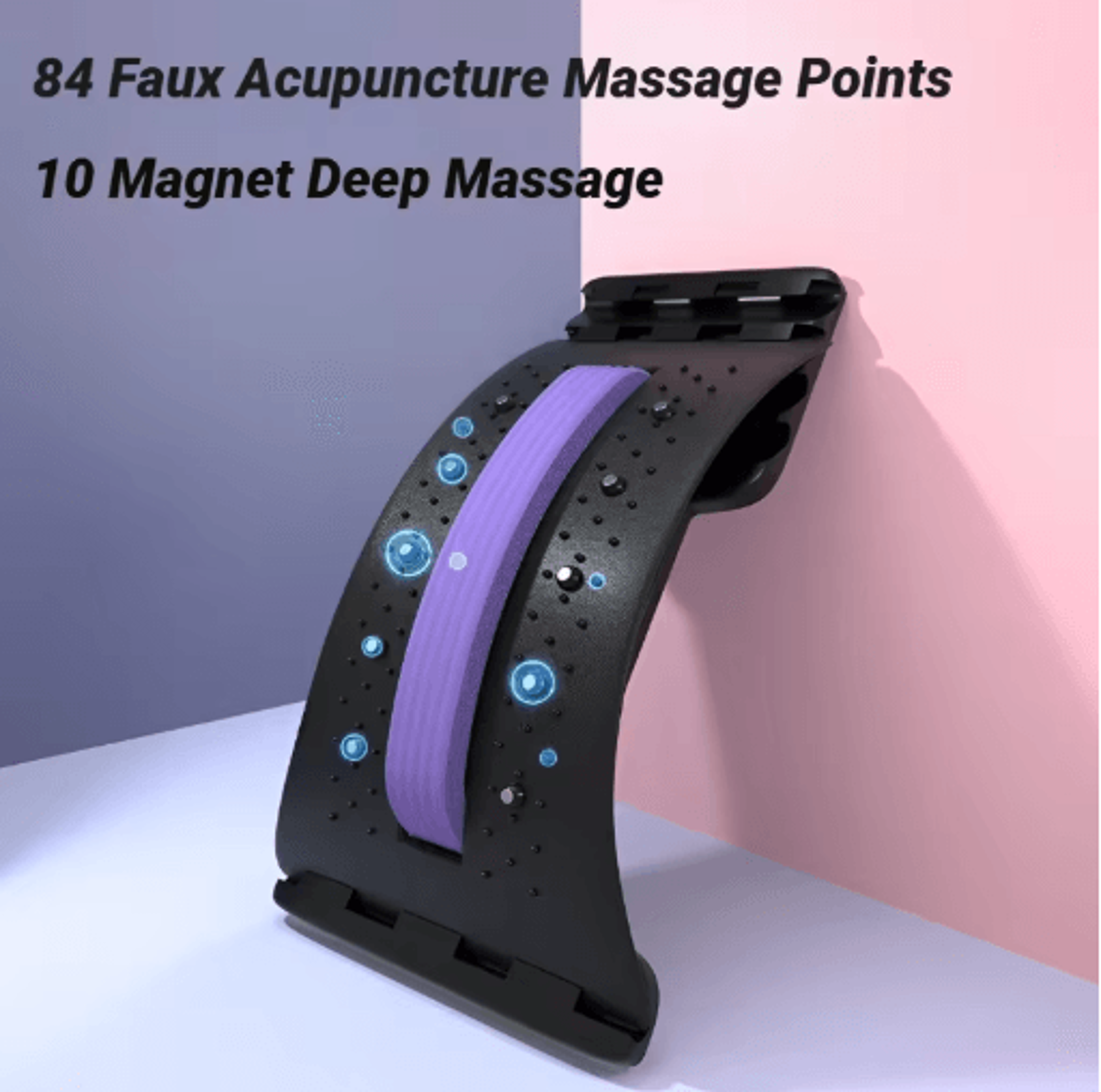 Adjustable Back Stretcher For Lumbar Support Spine Alignment  Pain Relief 4