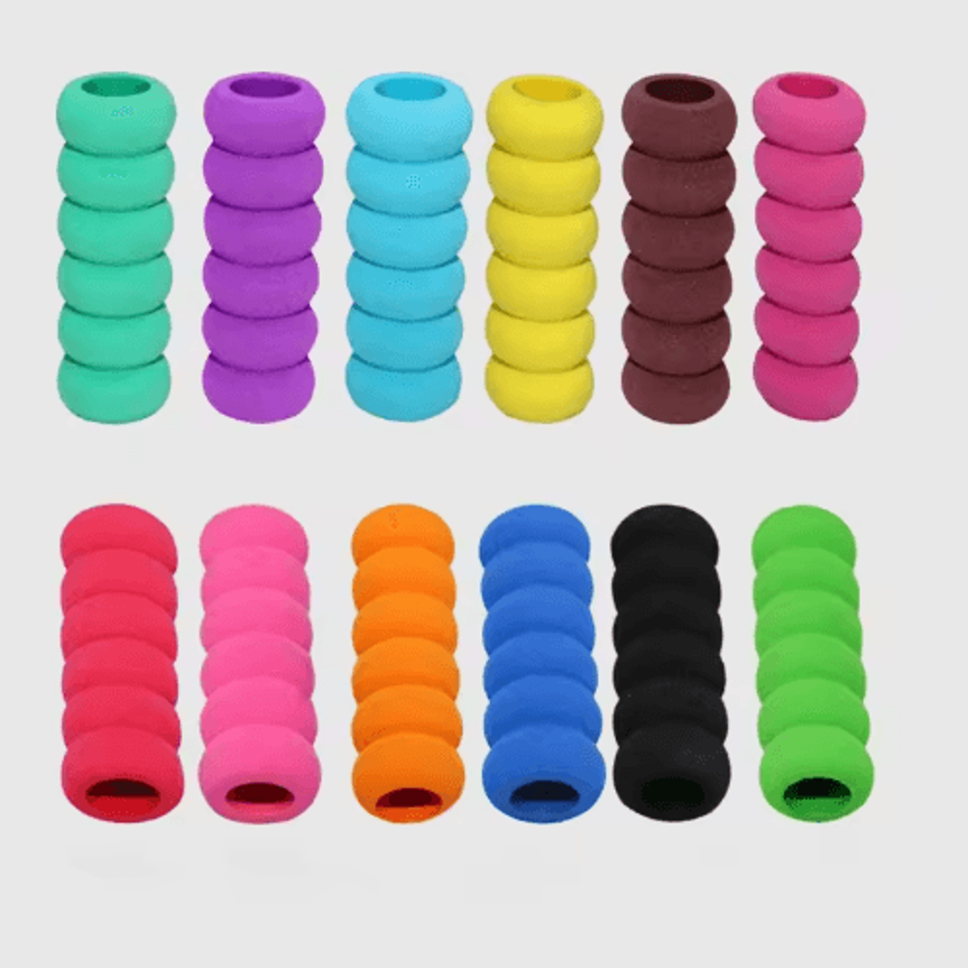 30PCS Soft Sponge Pencil Grips For Kids  AntiSlip Handwriting  Finger Support Set 2