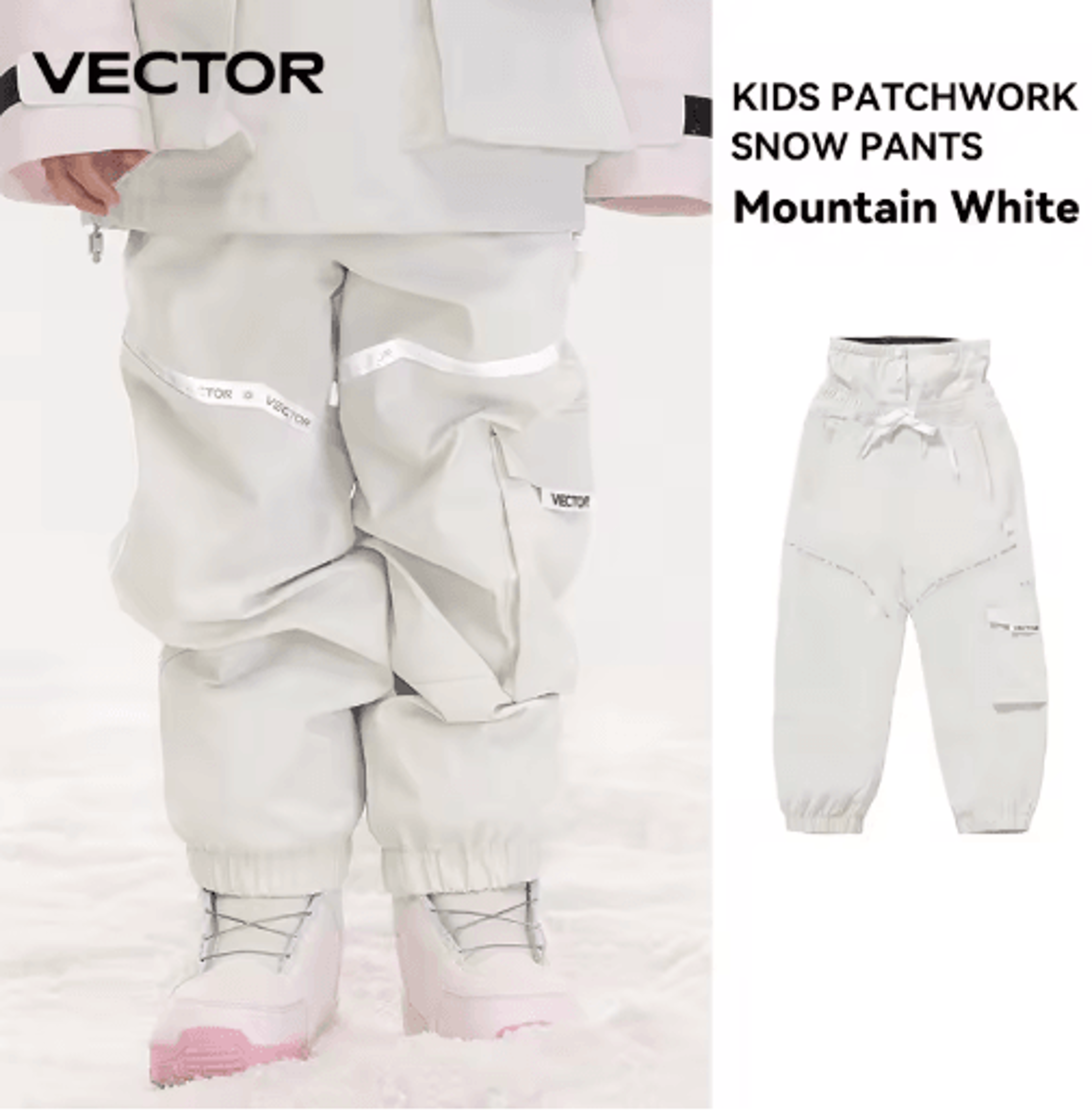 VECTOR Kids Ski Pants Waterproof Windproof Snowboard Trousers For Children 7