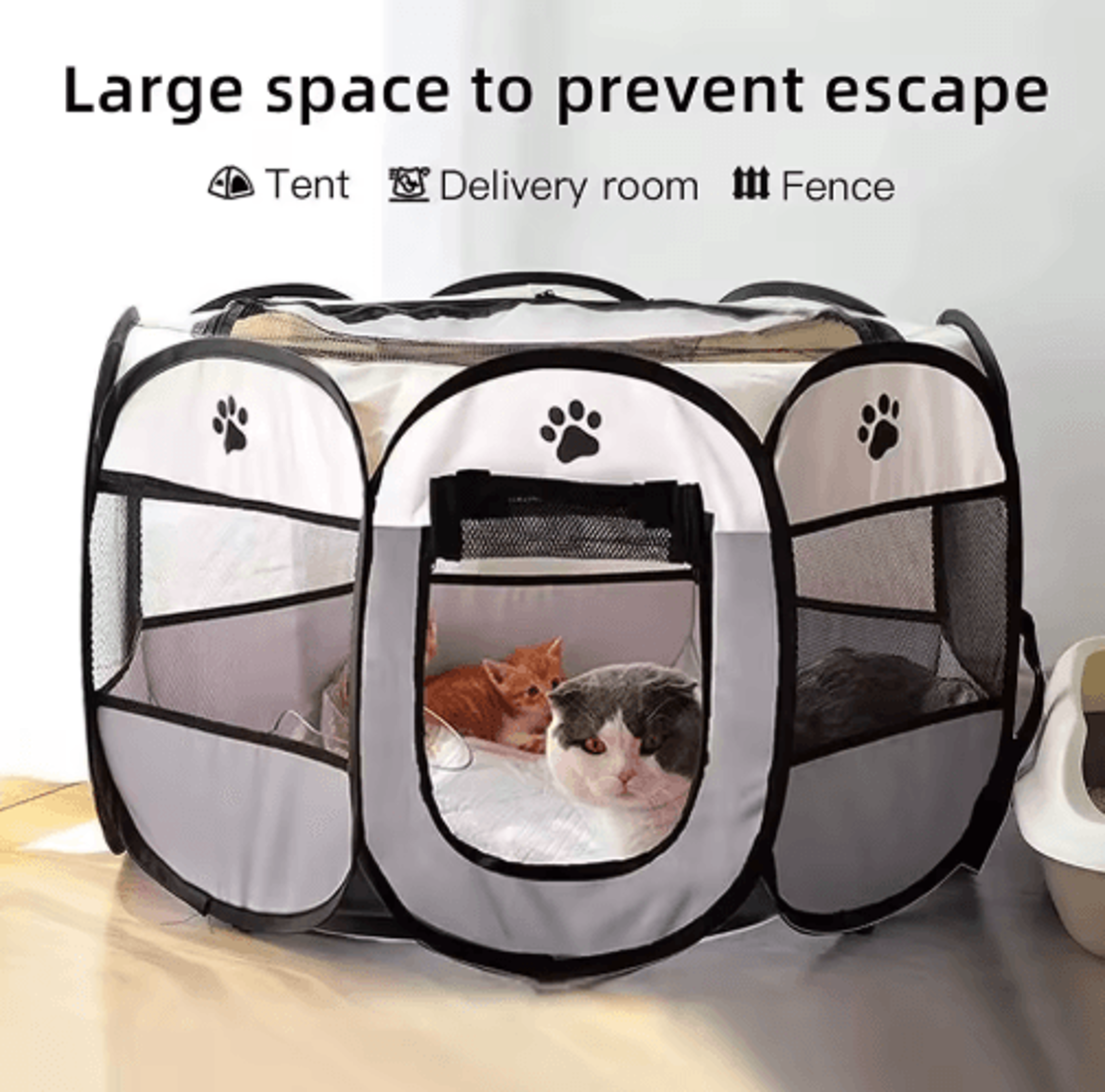 Portable Foldable Cat Tent  Outdoor Travel Pet House  Playpen 10