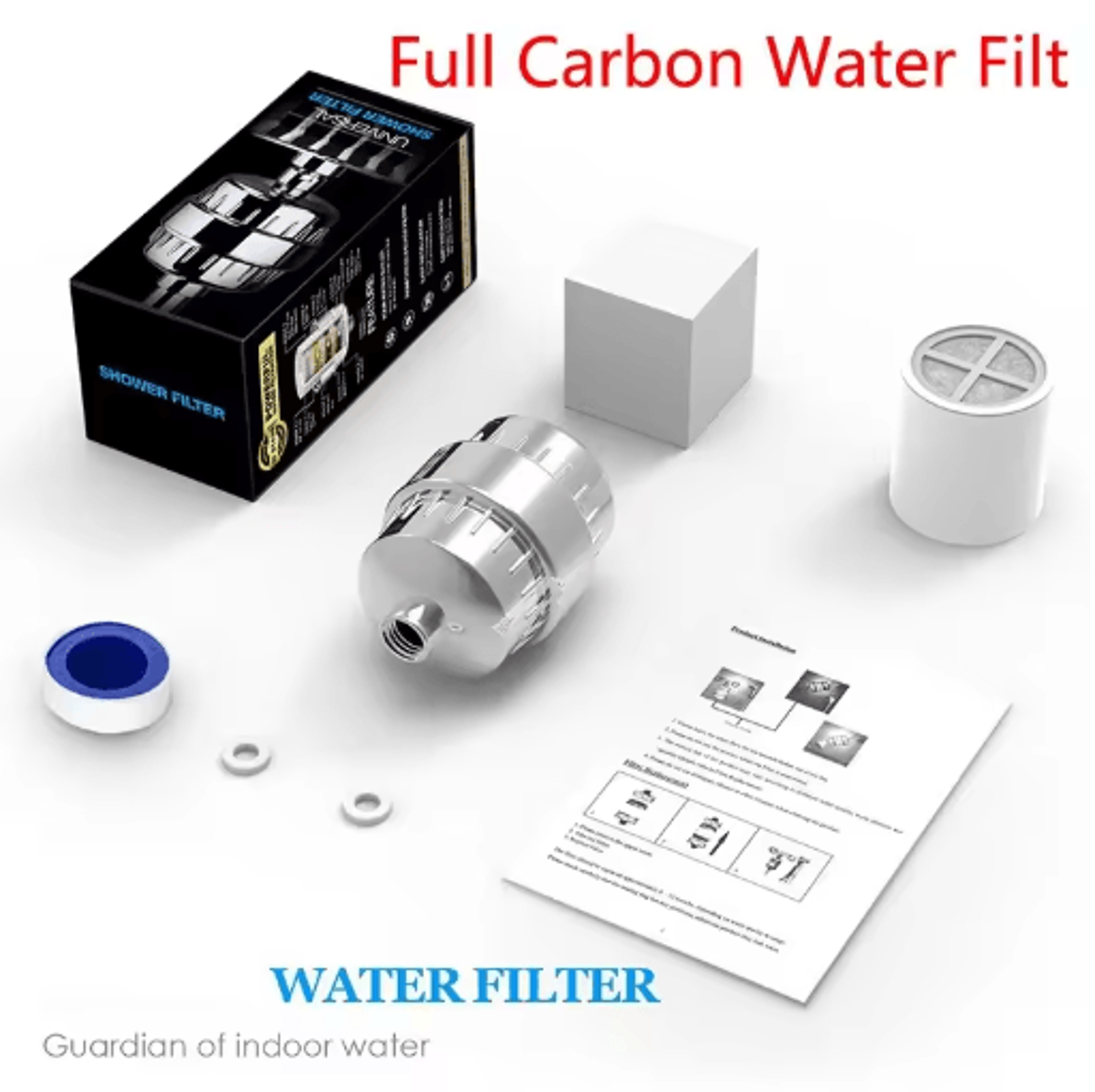 High Output Shower Water Filter For Chlorine Removal  Softer Skin 6