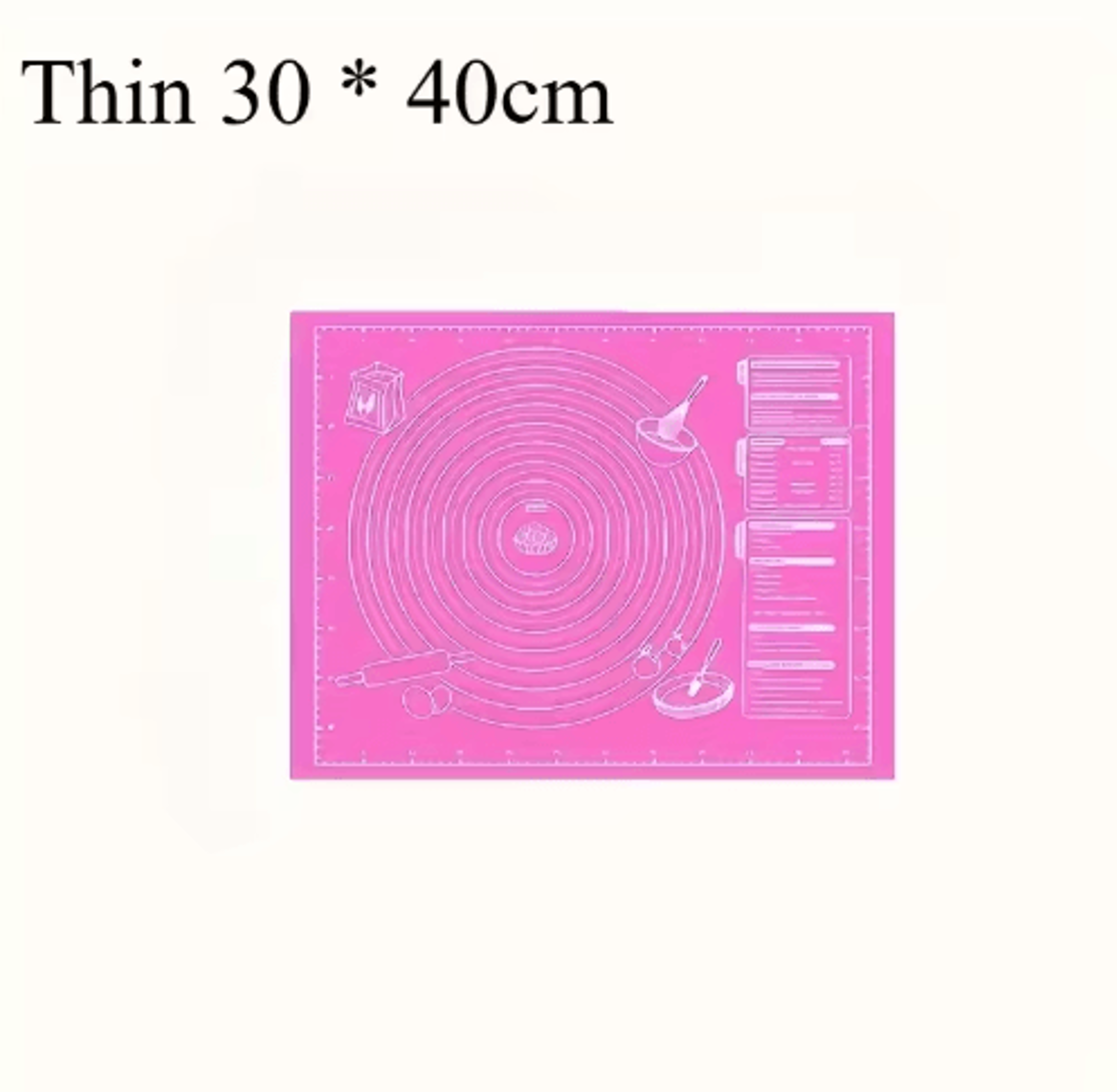 NonStick Silicone Baking Mat With Measurement Guide For Easy Dough Rolling 1