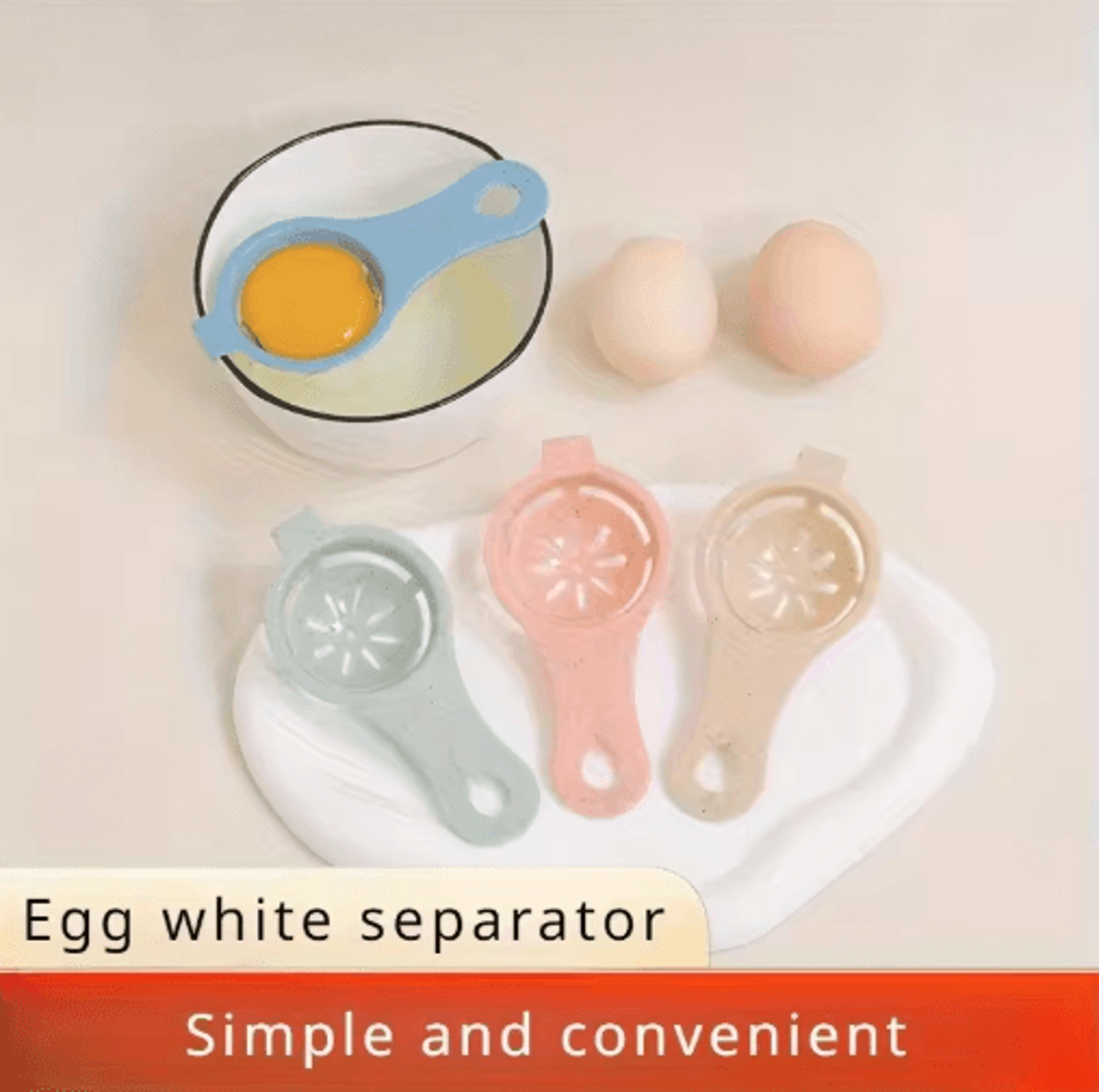 EcoFriendly Wheat Straw Egg Separator For Easy Yolk  White Separation 7