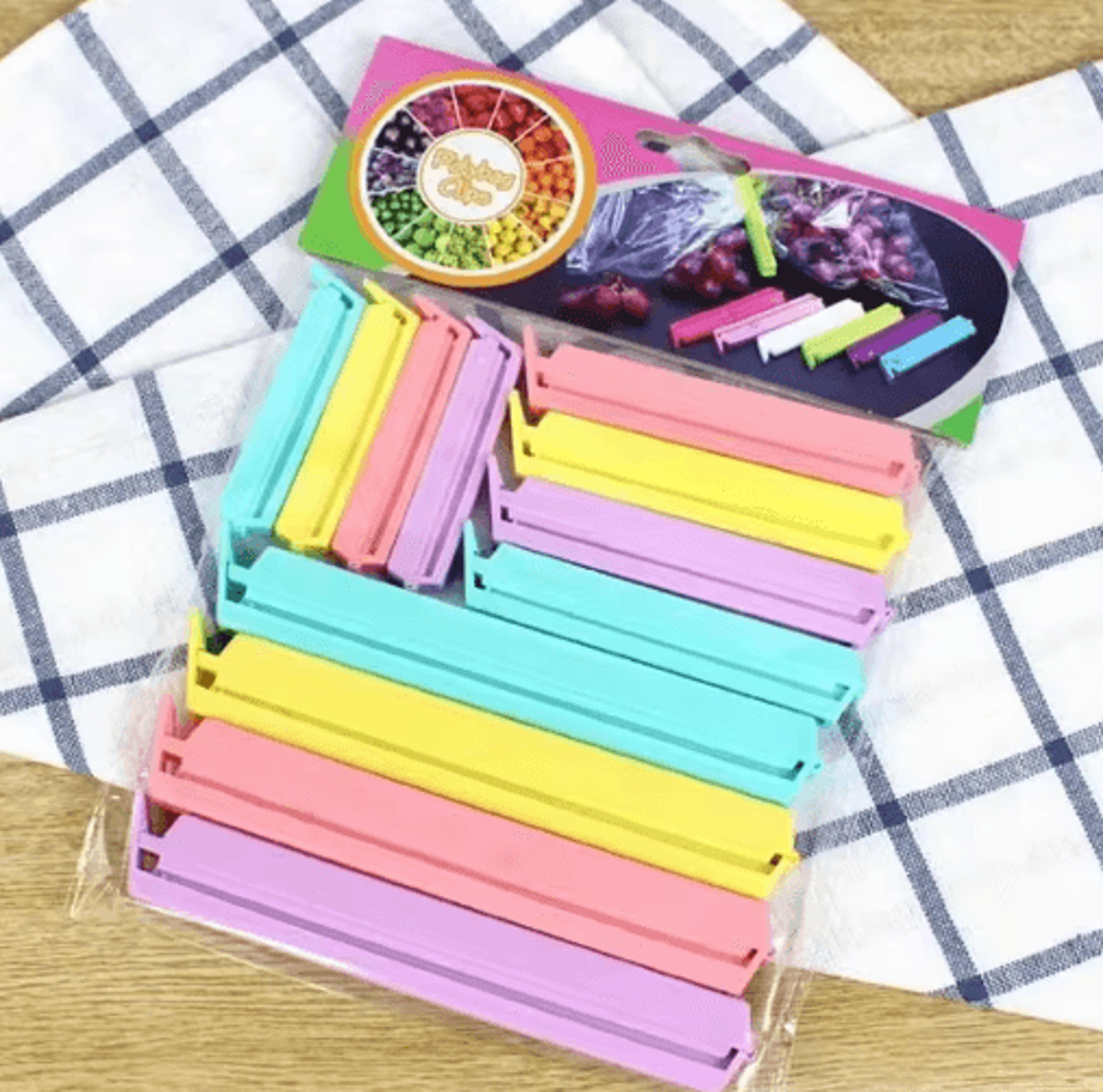 portable kitchen bag sealing clips for fresh food storage