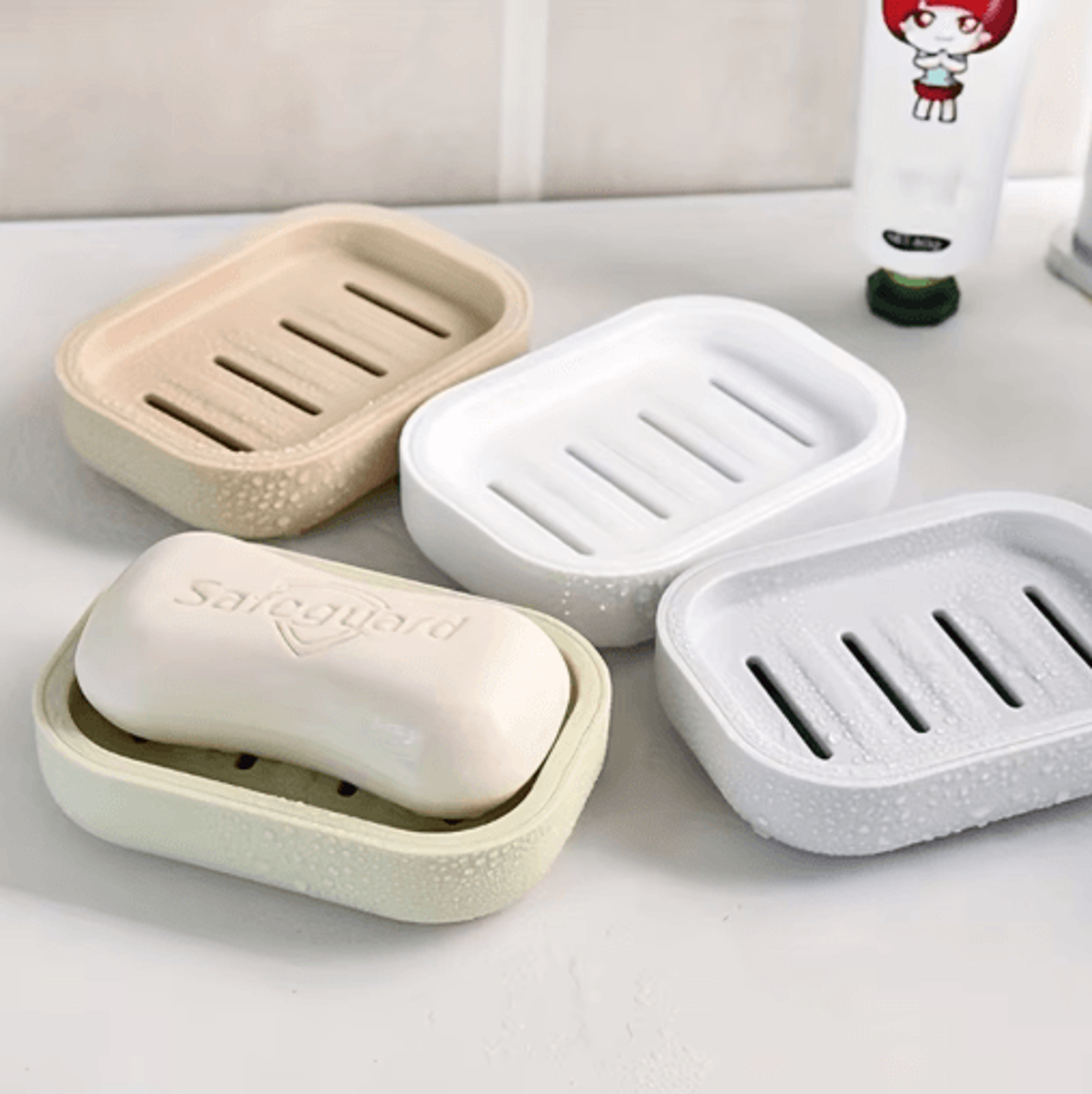Double Layer Travel Soap Box With Drain Tray For Clean  Dry Storage 8