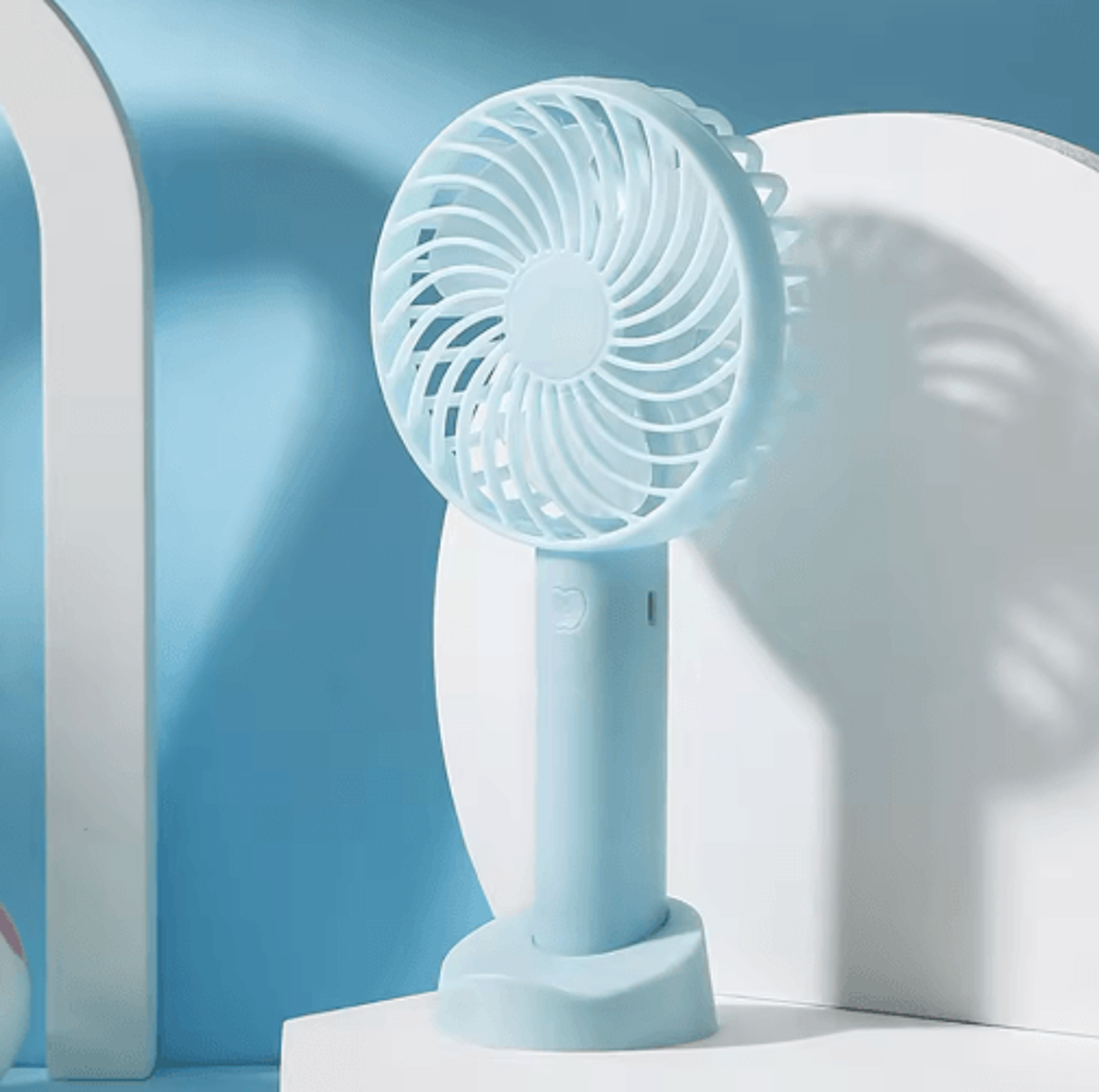 Mini Handheld Fan  USB Rechargeable Portable Desk Fan For Travel  Daily Cooling 2