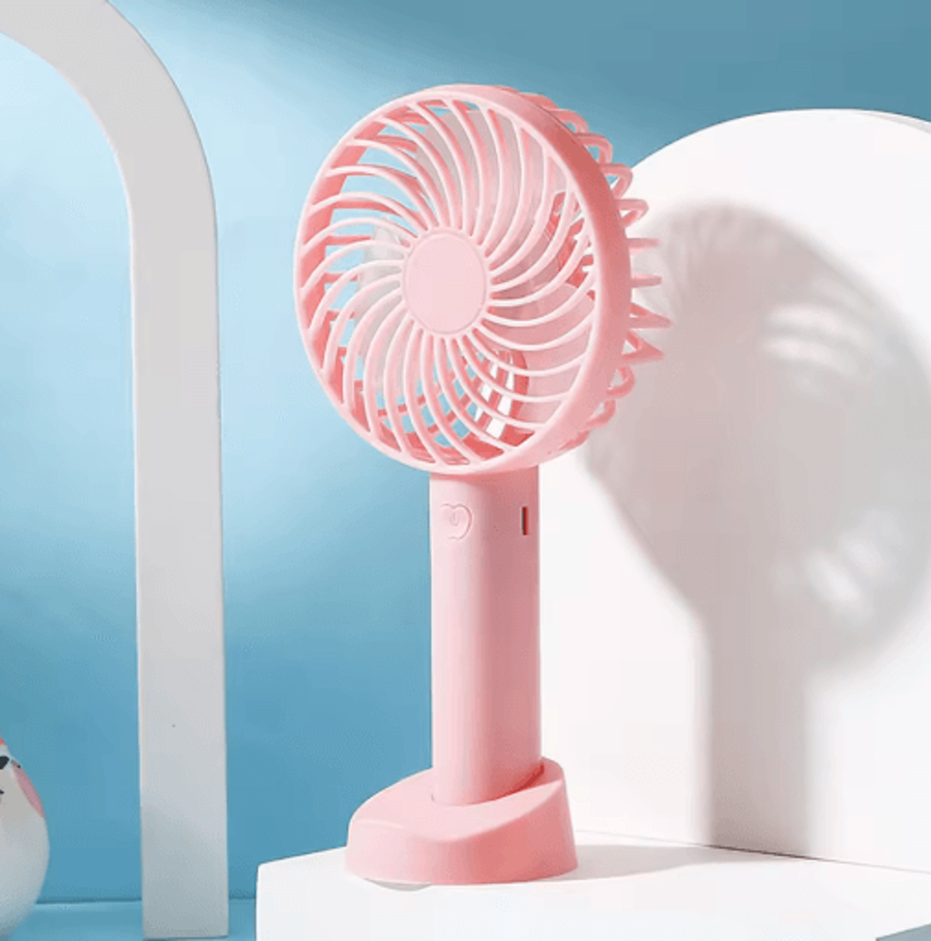 Mini Handheld Fan  USB Rechargeable Portable Desk Fan For Travel  Daily Cooling 4