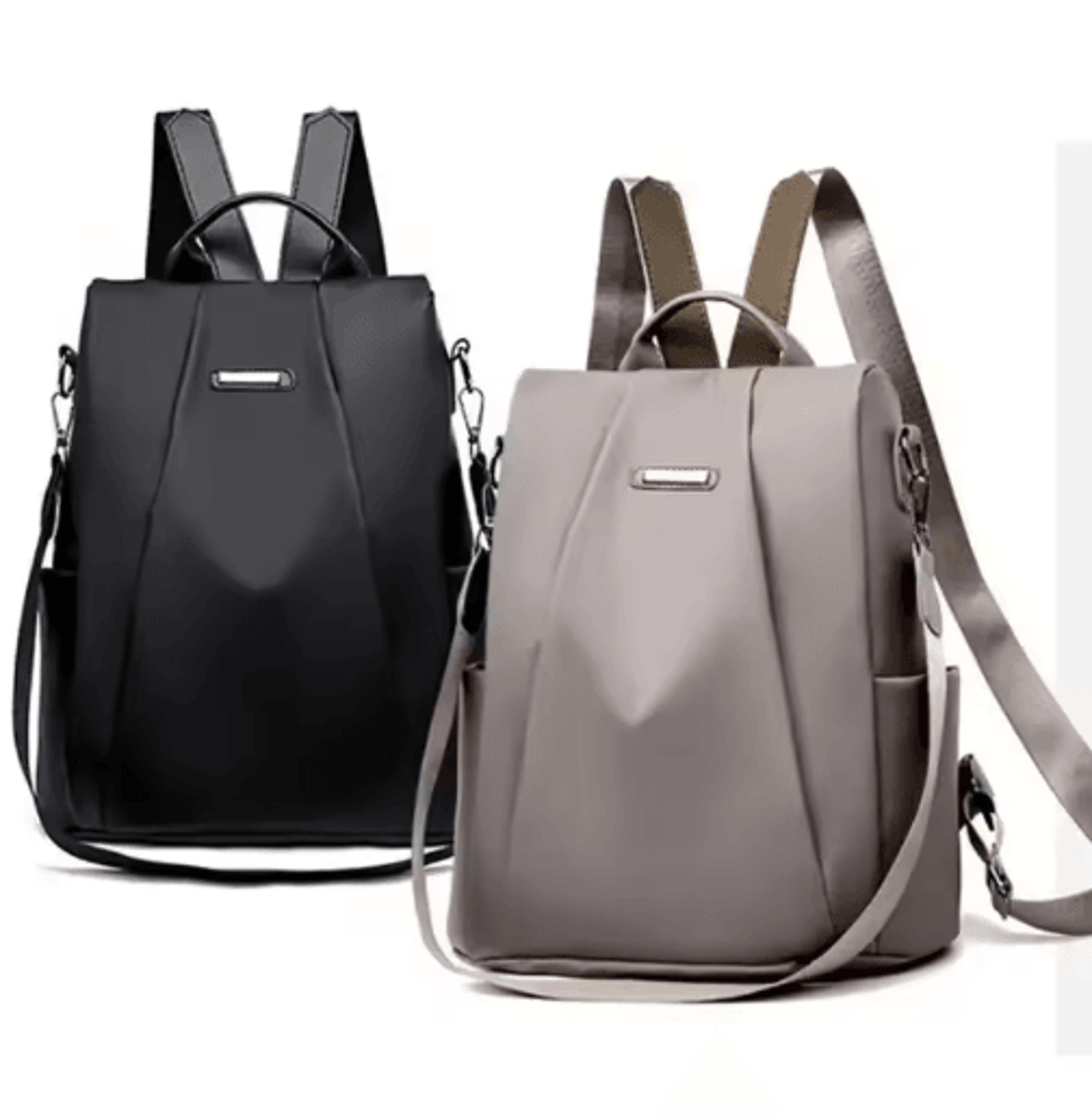 Womens Multifunctional Backpack  Detachable Strap Casual Travel  Shoulder Bag 5
