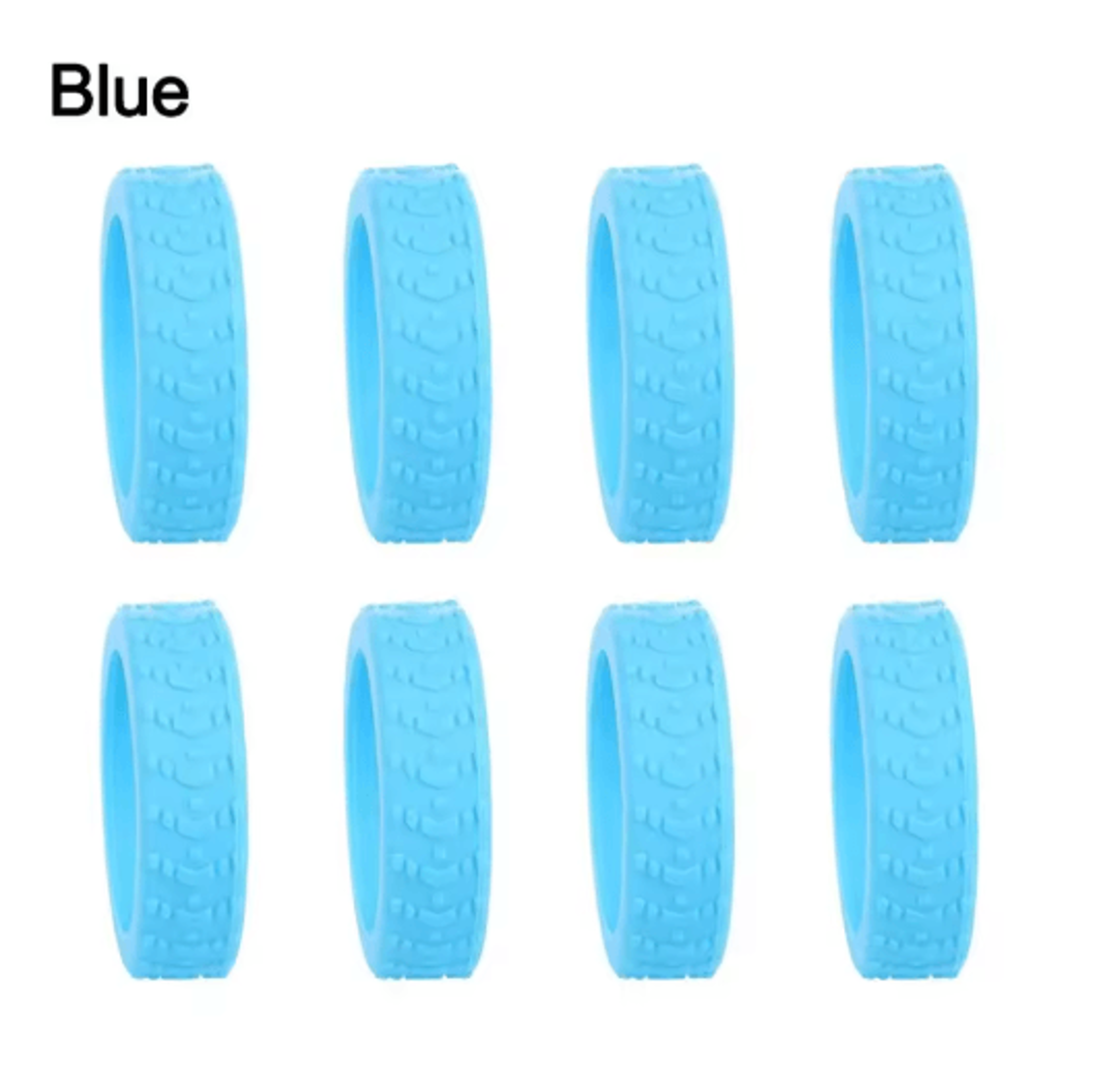 8 Piece Silicone Luggage Wheel Covers Noise Reducing Suitcase Caster Protectors For Smooth Travel 5