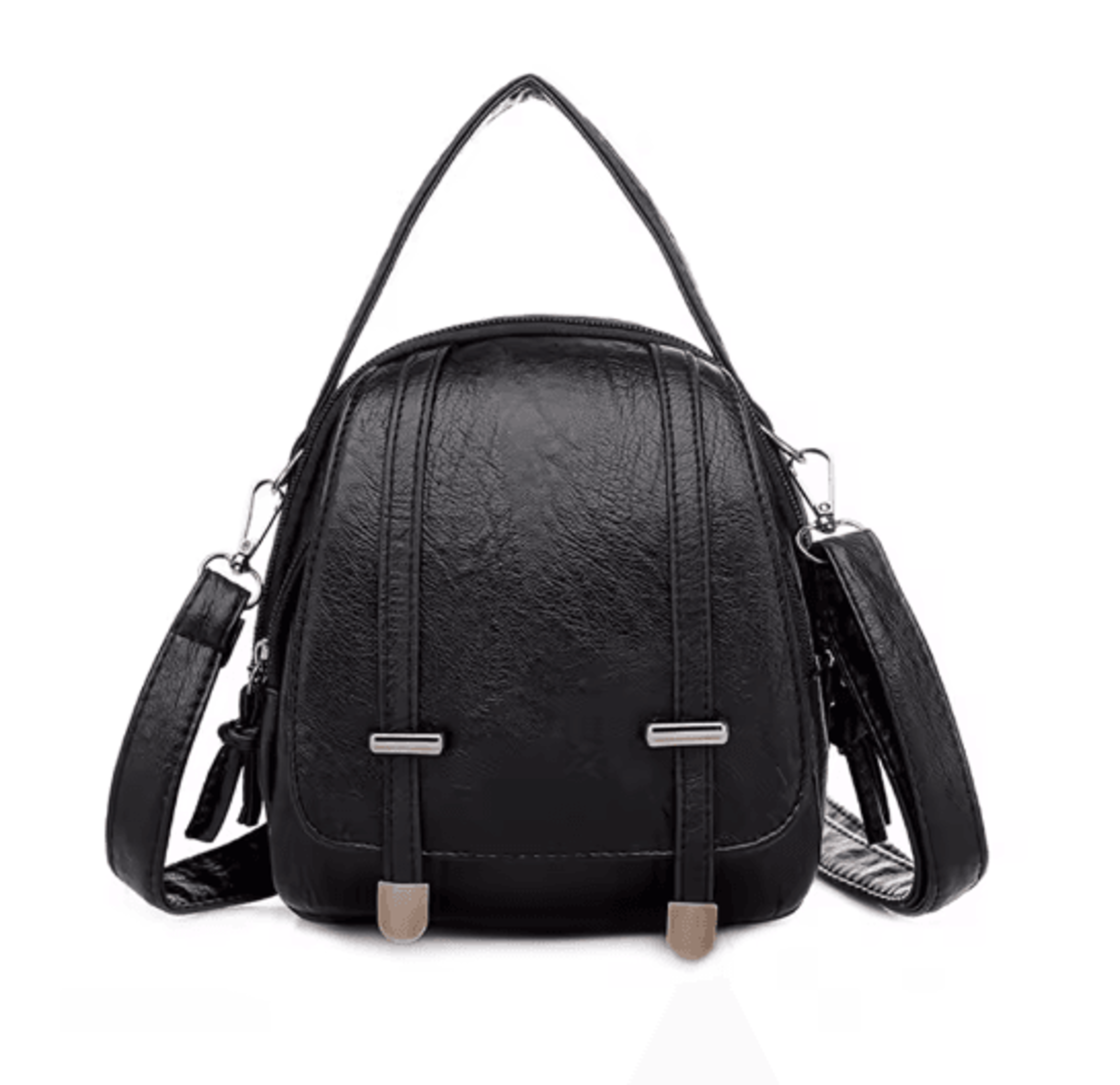 Womens Vintage PU Leather Crossbody Bag Multi Functional Small Shoulder Phone Purse 1