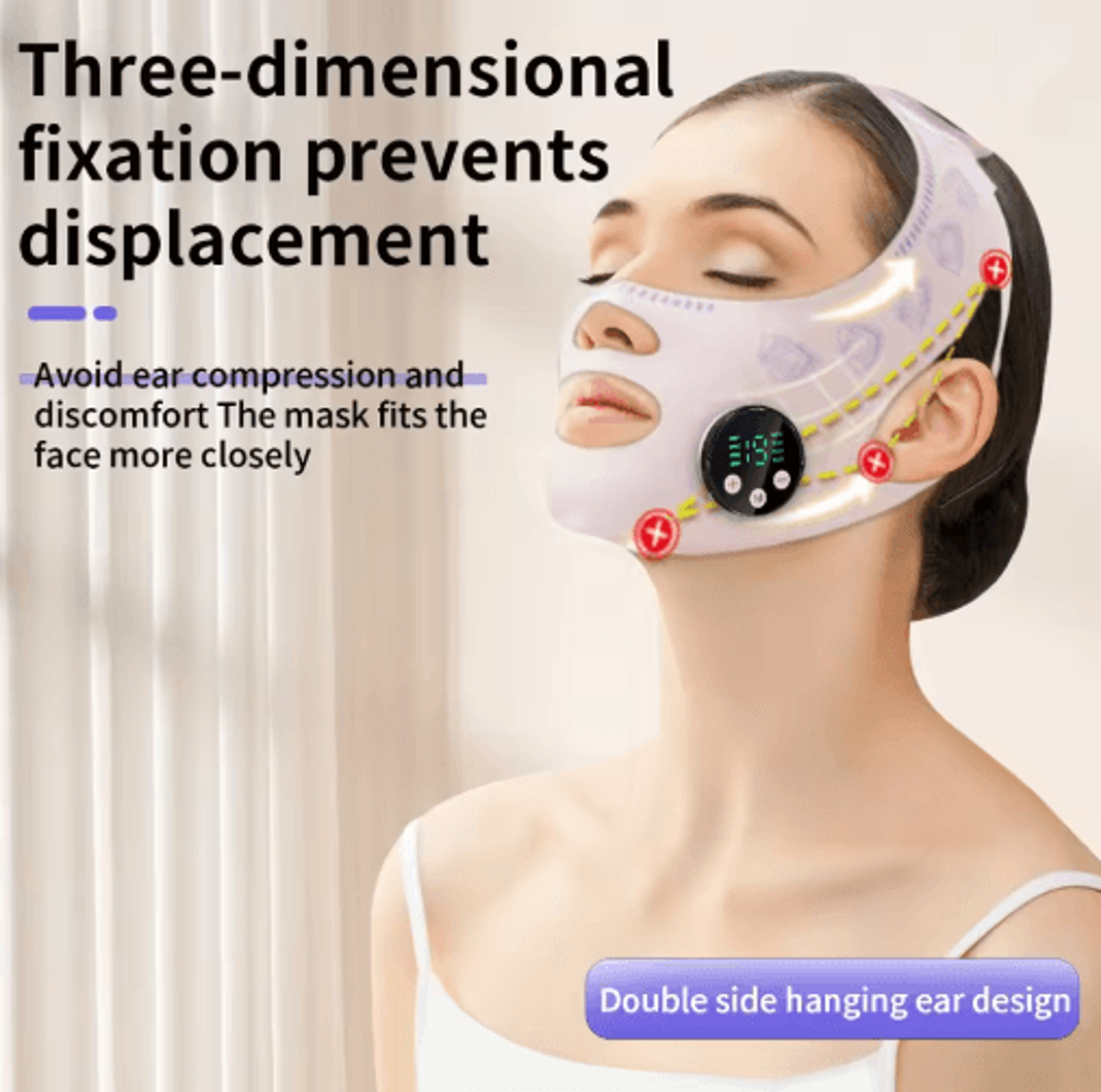 FaceLift Pro EMS Facial Slimming Strap  Rechargeable Face Lifting Massager For Jawline  Chin 4