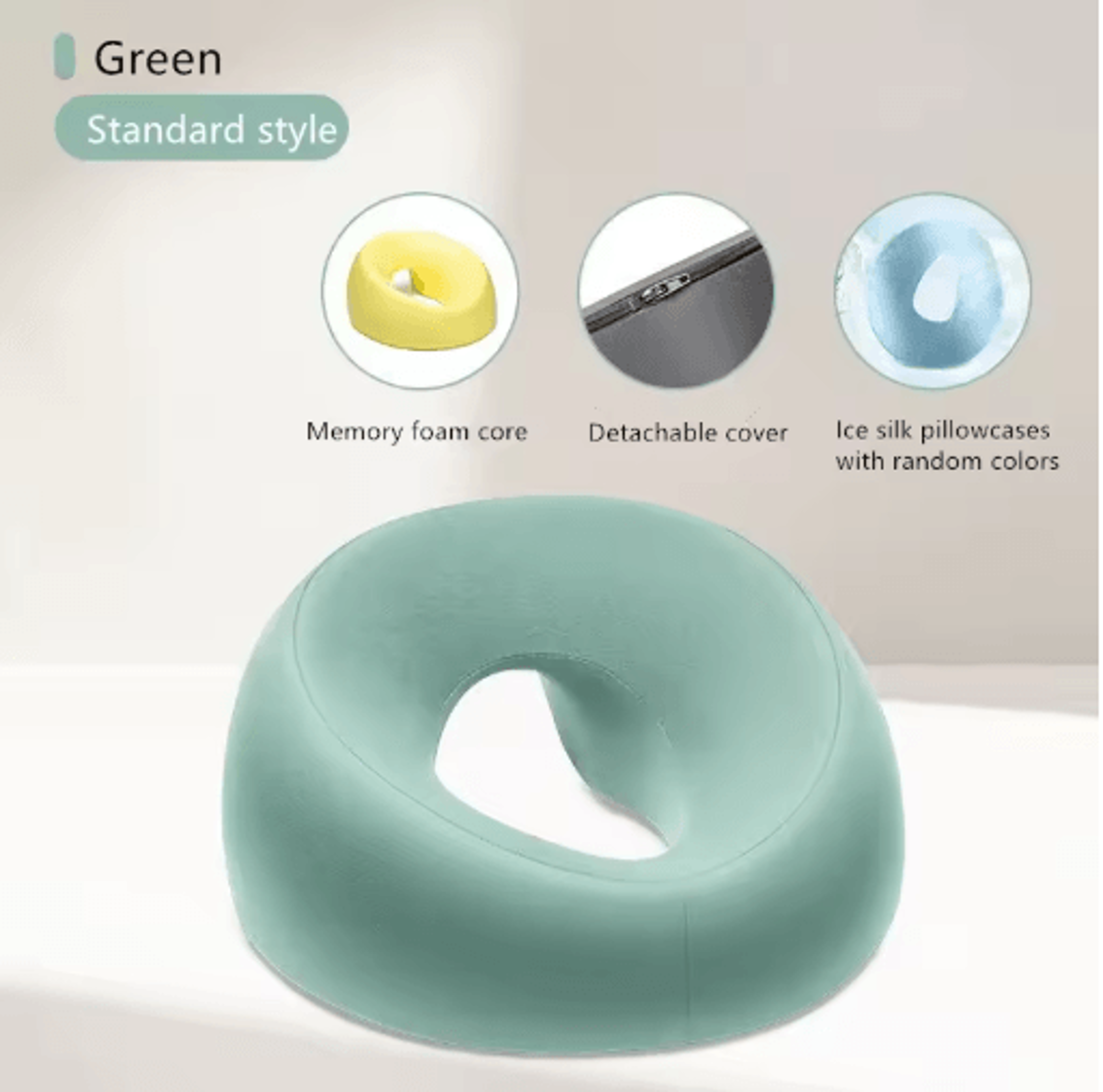 Ergonomic Memory Foam Face Rest Pillow Breathable Face Support Pillow For Salon Comfort  Relaxation 2
