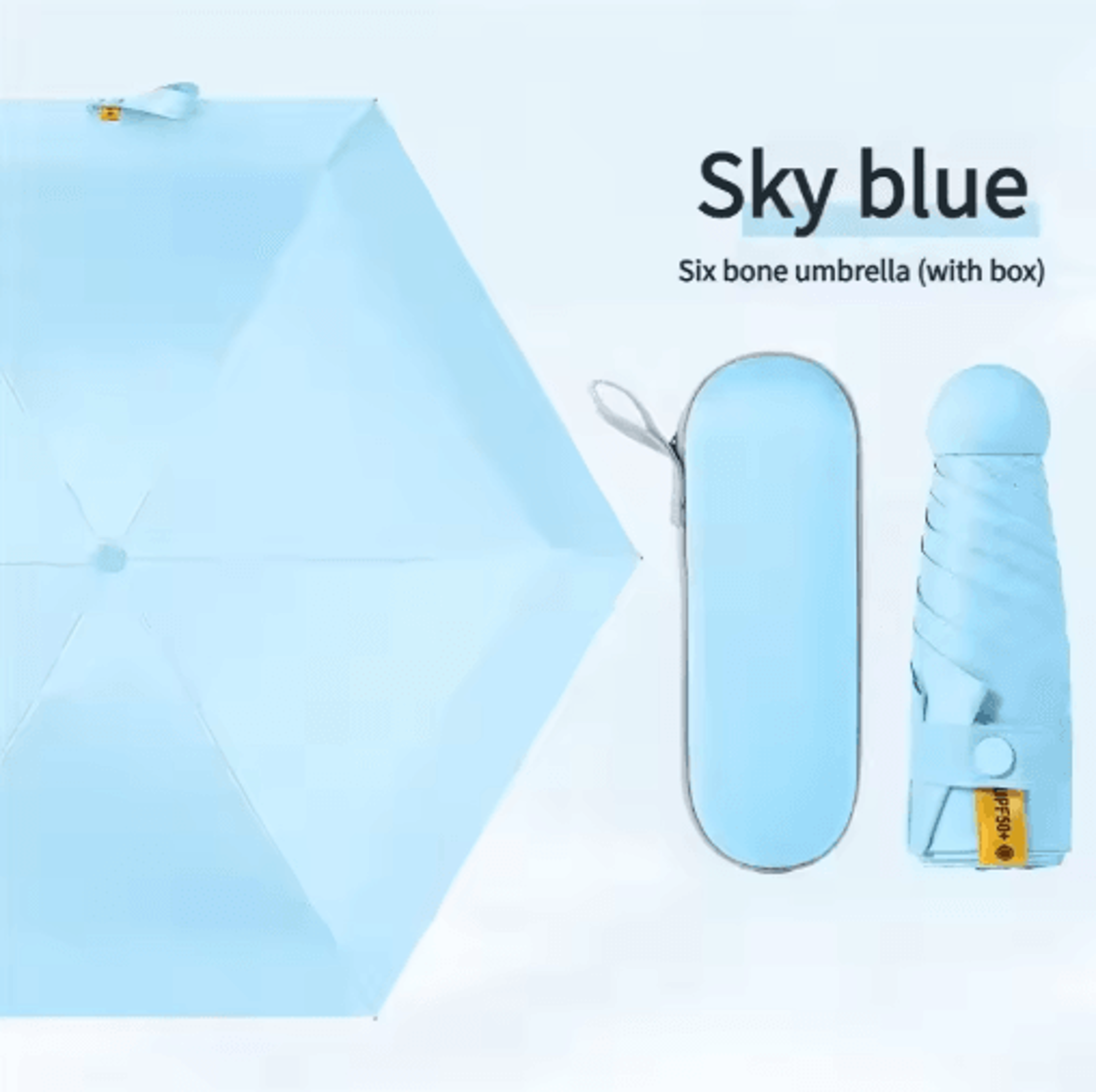 Capsule Mini Travel Umbrella Ultra Light Compact Travel Umbrella With UV Protection 5