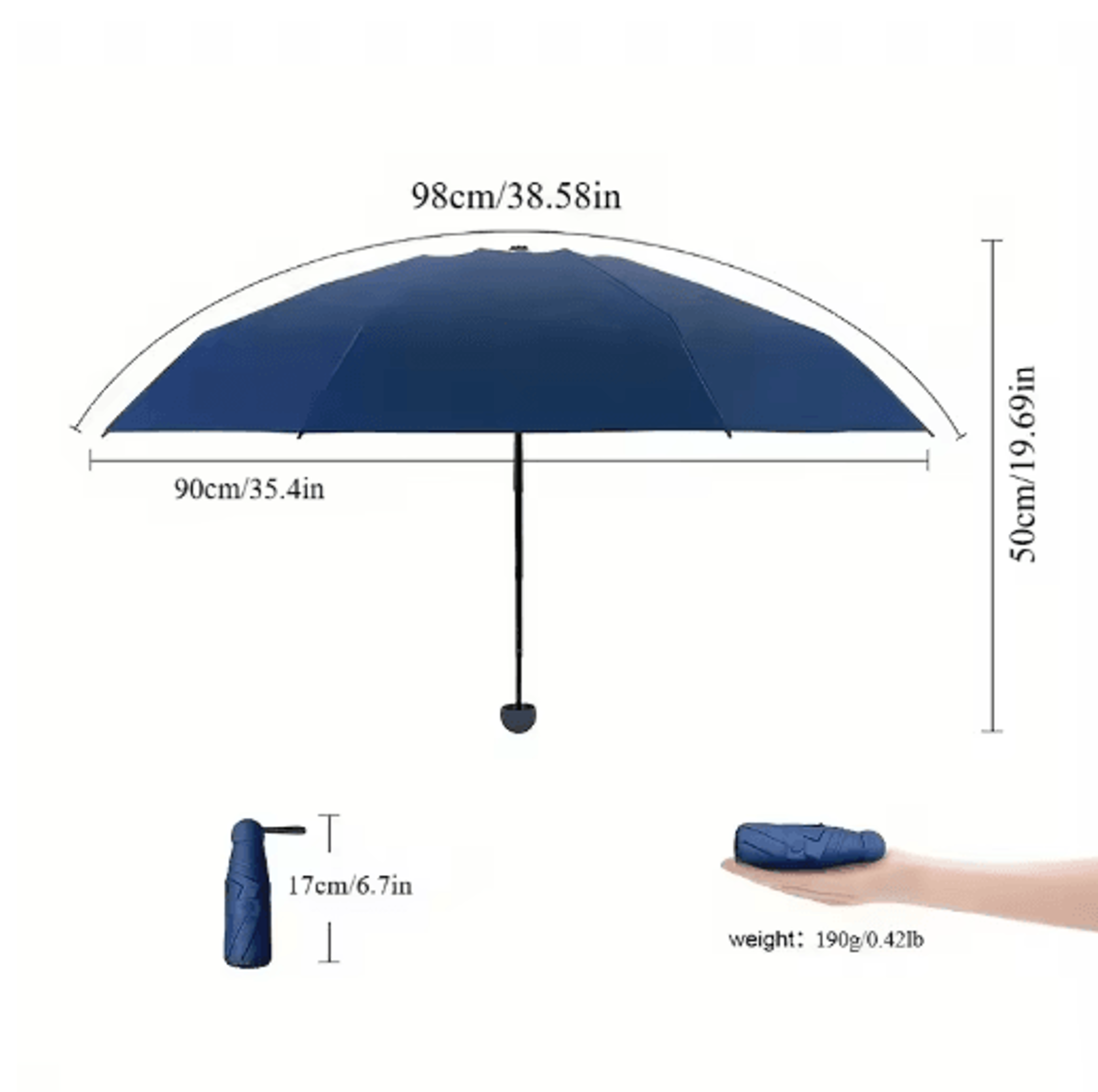 Capsule Mini Travel Umbrella Ultra Light Compact Travel Umbrella With UV Protection 9