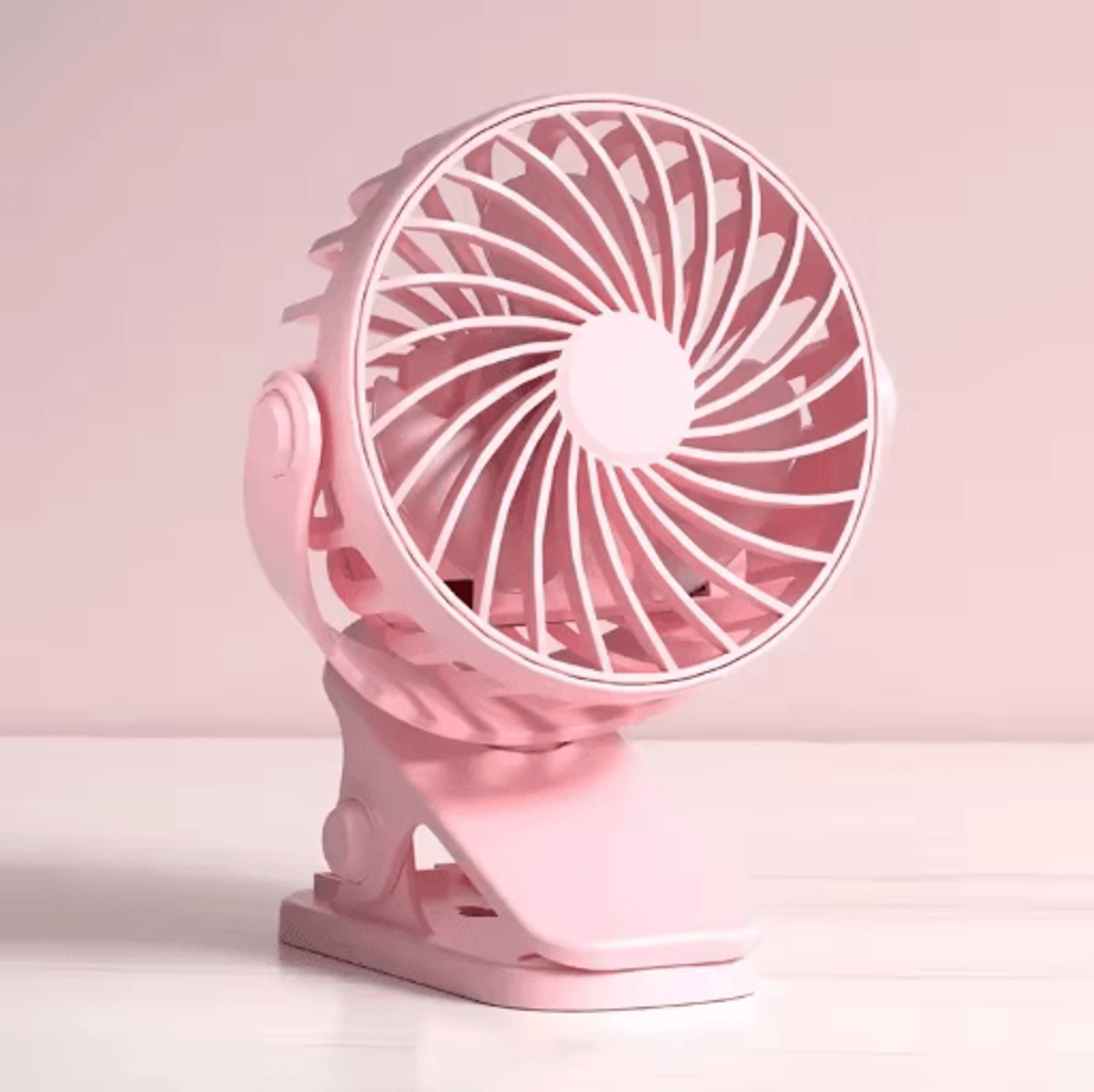 360 Rotating Mini Clip Fan With Night Light Rechargeable Clip On Desk Fan For Portable Cooling 1