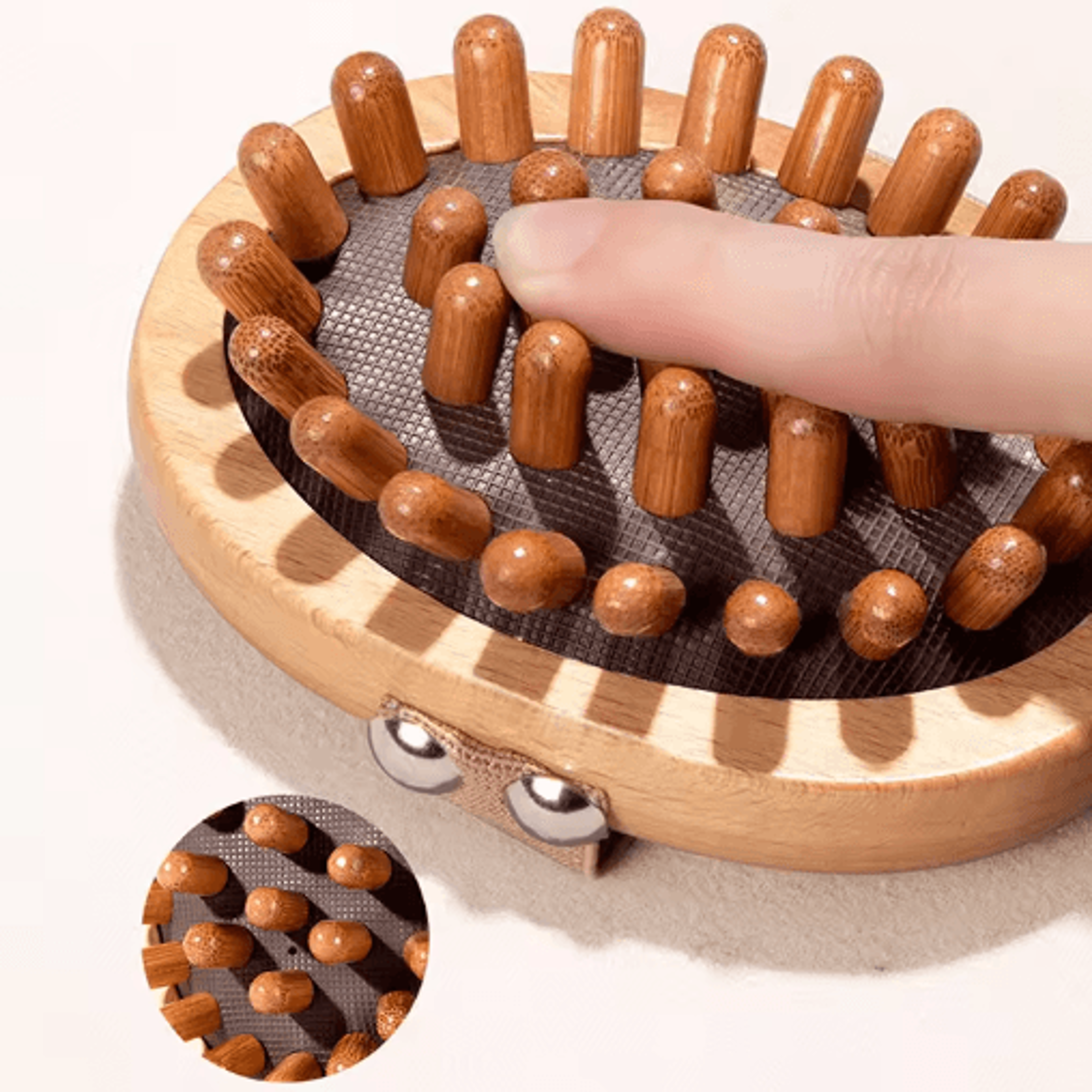 Wooden Anti Cellulite Massage Brush Scalp  Body Spa Massager With Air Cushion Design 5