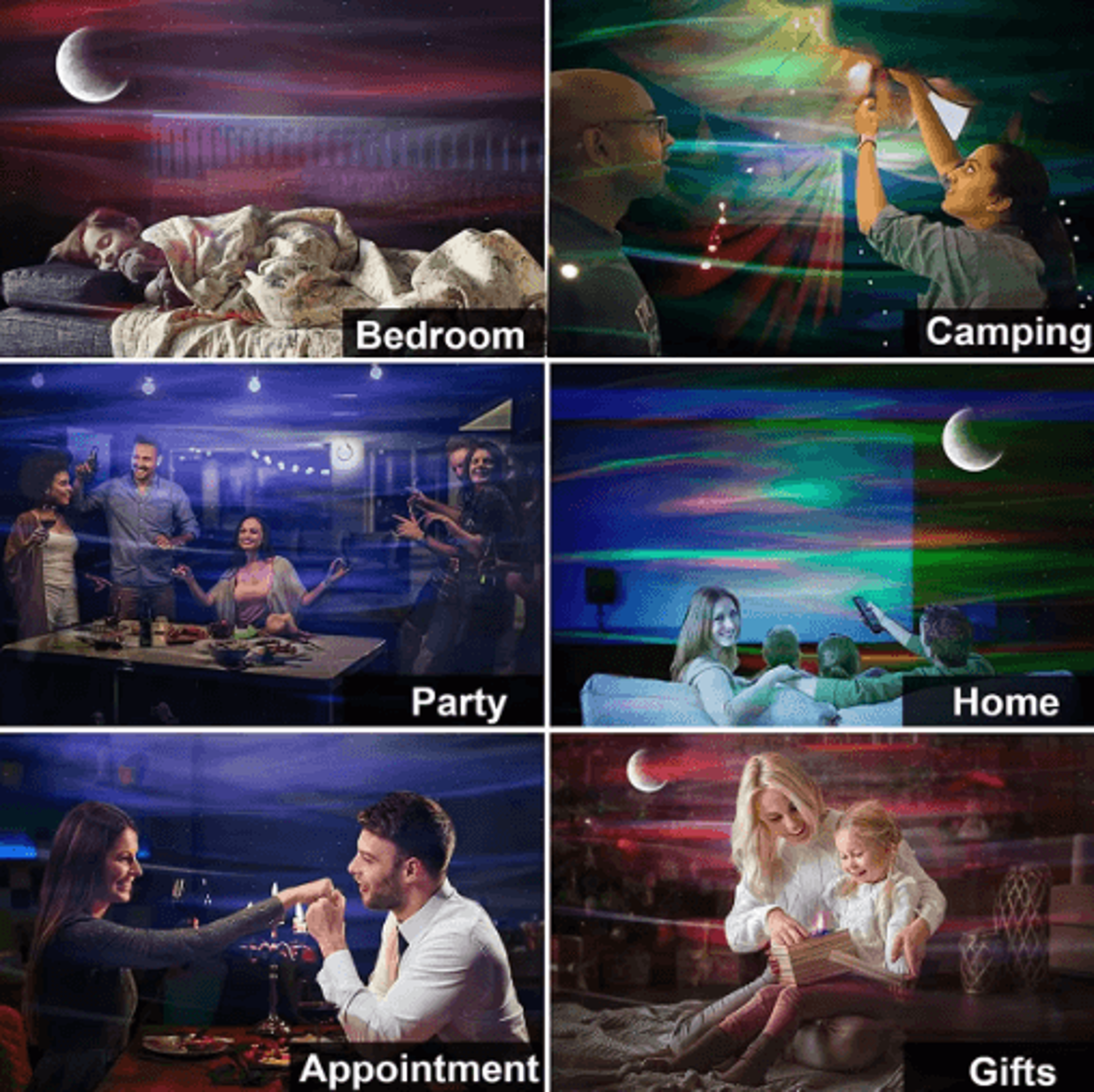 Aurora Galaxy Star Projector  Bluetooth Northern Lights Starry Sky Night Lamp 5