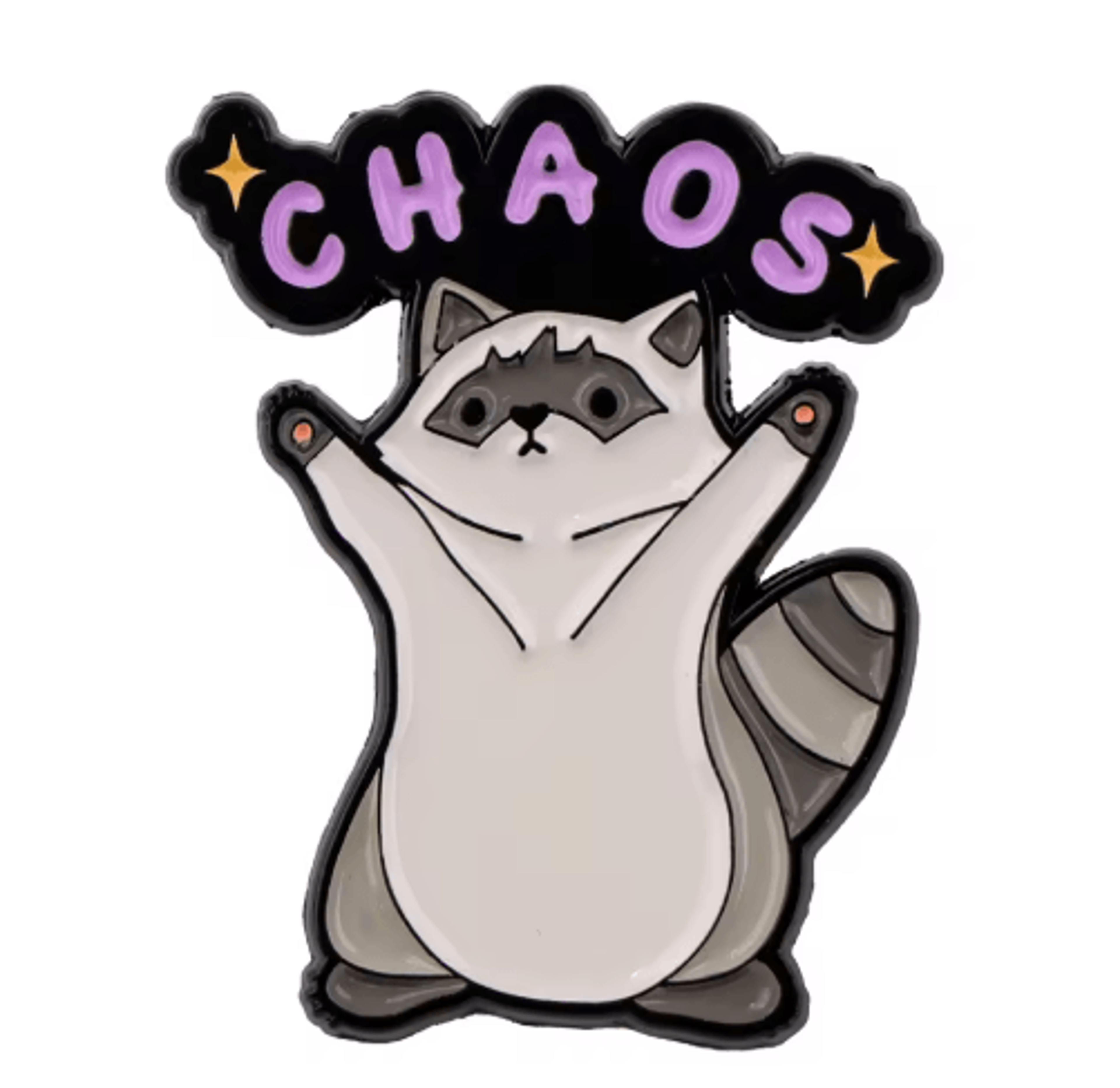 Cute Raccoon Enamel Pin  Funny Animal Brooch Lapel Badge For Bags  Outfits 2