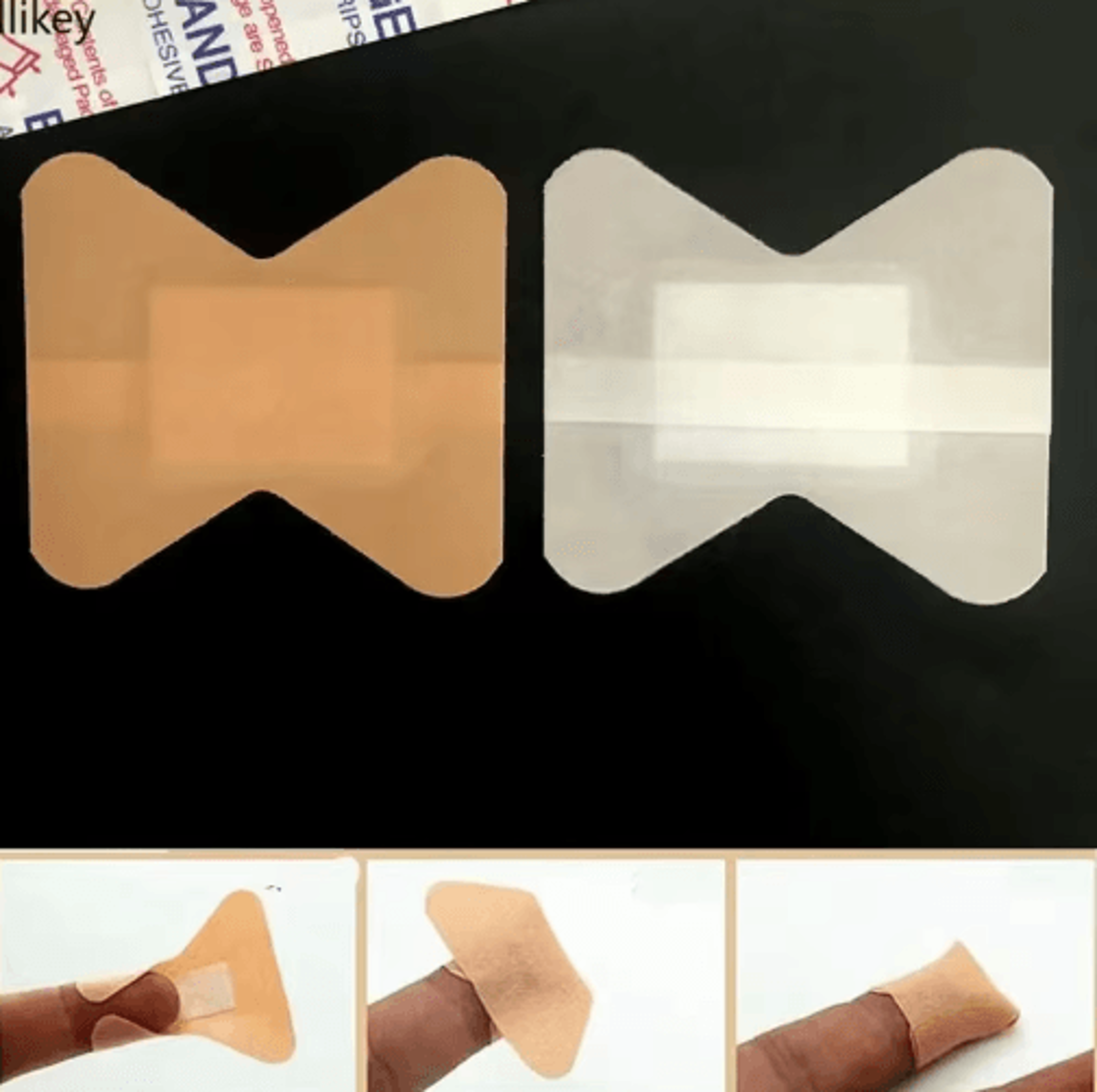 50PCS Waterproof Finger Bandages  Breathable First Aid Wound Dressing Plasters 5