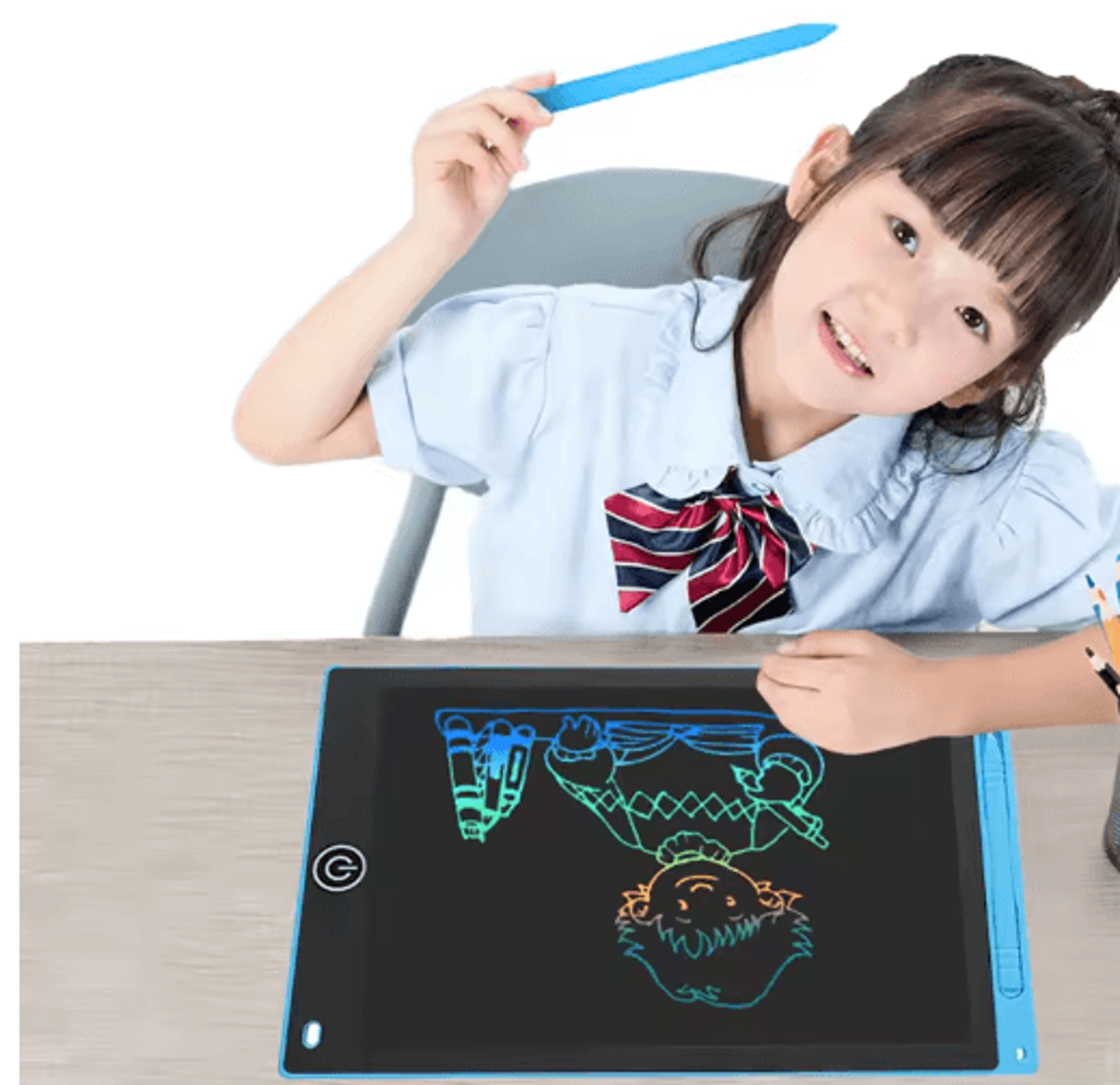 12Inch LCD Writing Tablet For Kids  Reusable Drawing Board With Eye Protection  Erase Lock 7