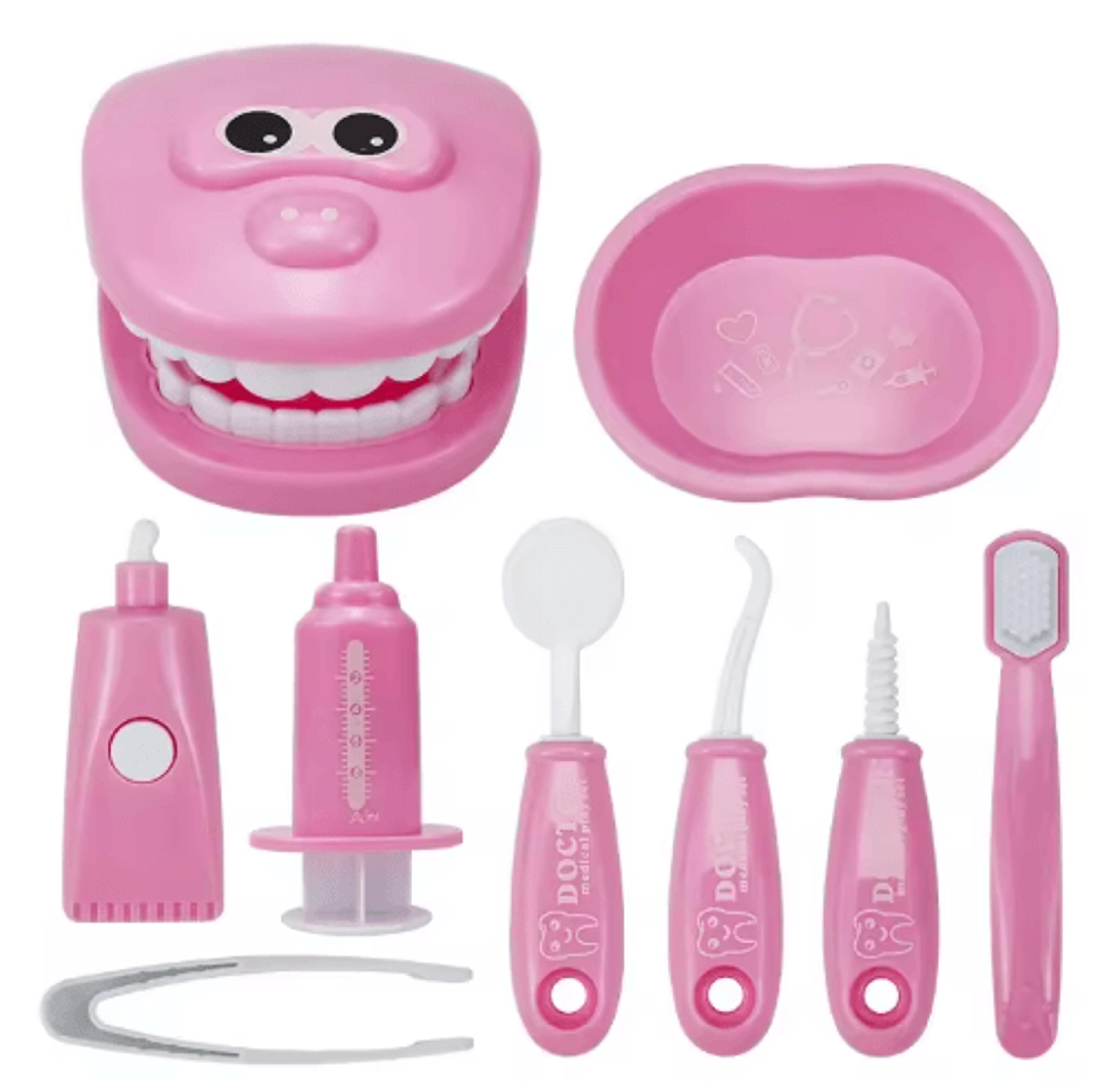 Montessori Doctor  Dentist Play Set  Kids Tooth Brushing Educational Role Play Toy 5