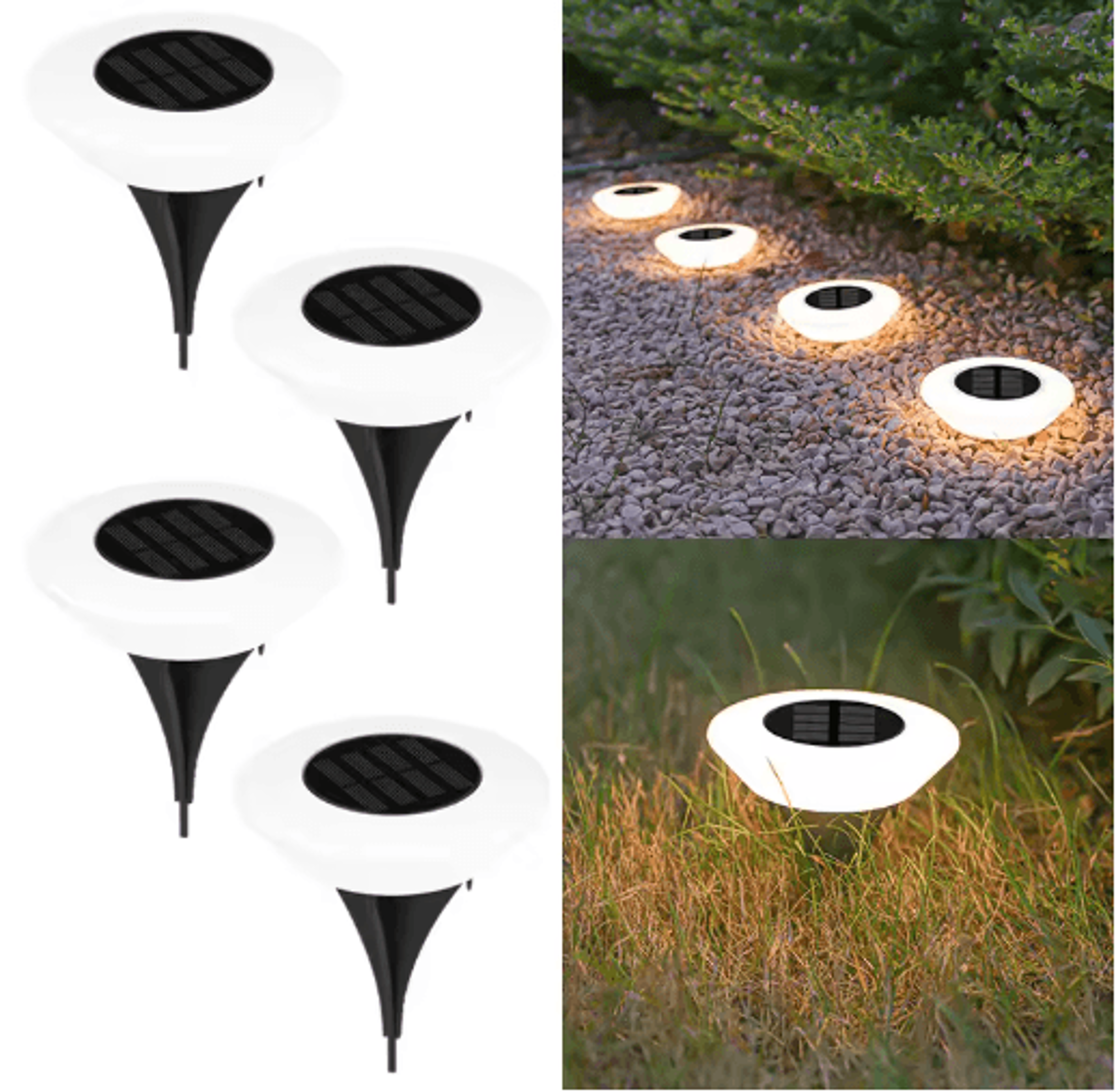 14LED Solar Ground Lights Waterproof Outdoor Pathway  Garden Landscape Lighting 14 Pack 2