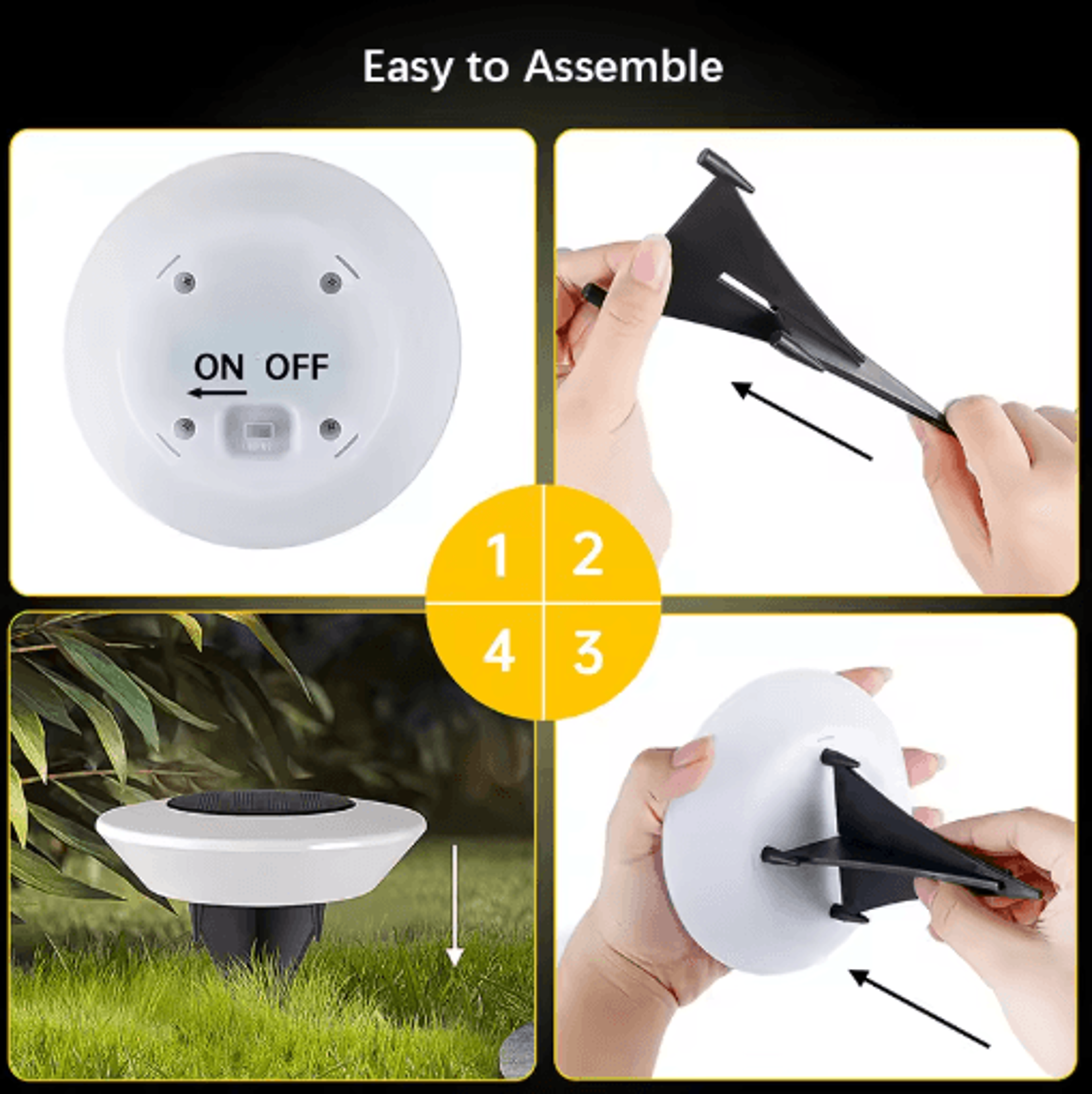 14LED Solar Ground Lights Waterproof Outdoor Pathway  Garden Landscape Lighting 14 Pack 6