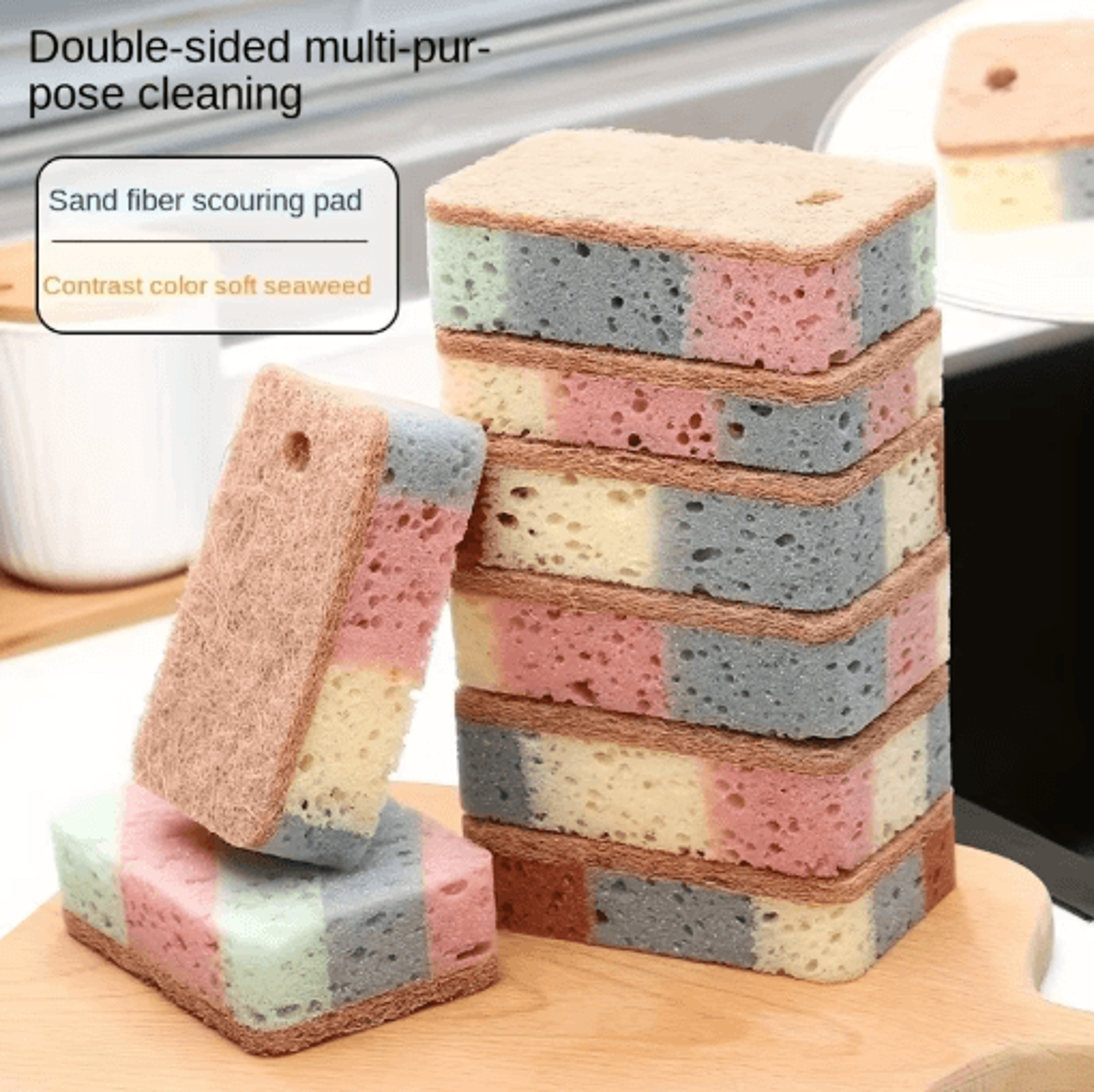 nano magic cleaning sponge for kitchen stain removal & multi-surface use