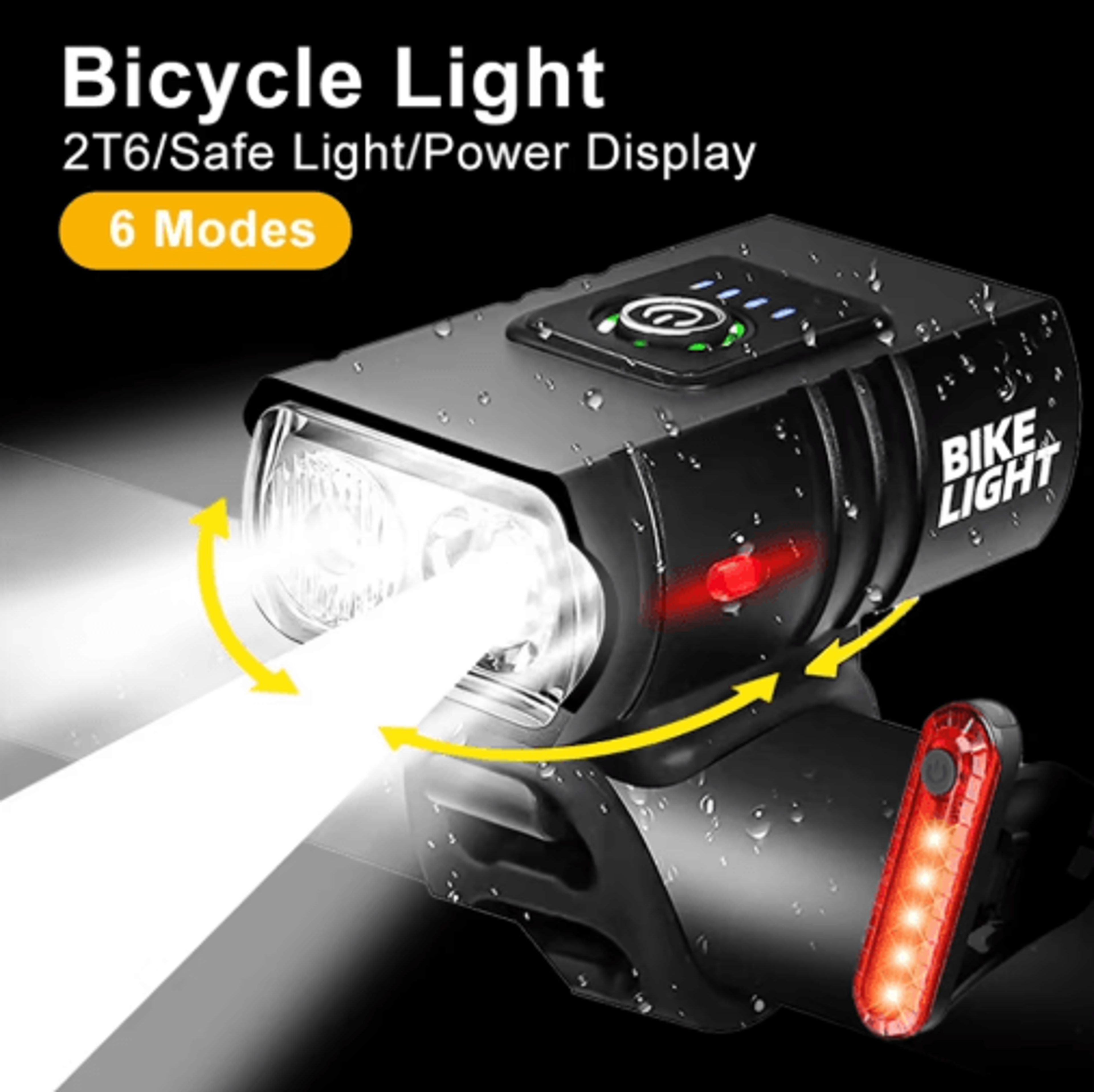 ridebeam t6 led bike light usb rechargeable high beam bicycle headlight