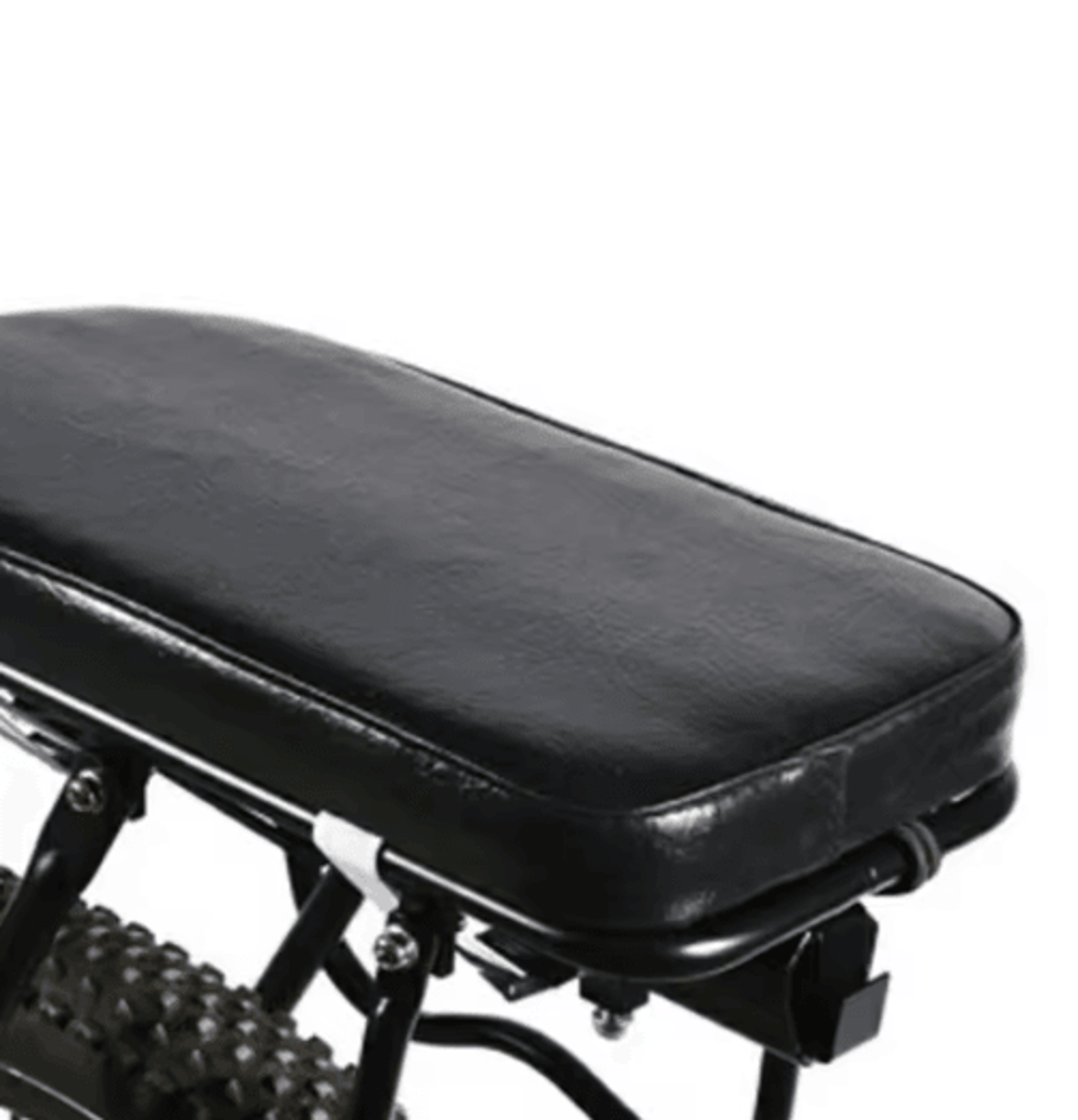 RideComfort Rear Bike Seat Cushion Set Passenger Backrest  Foot Pedal Kit 5