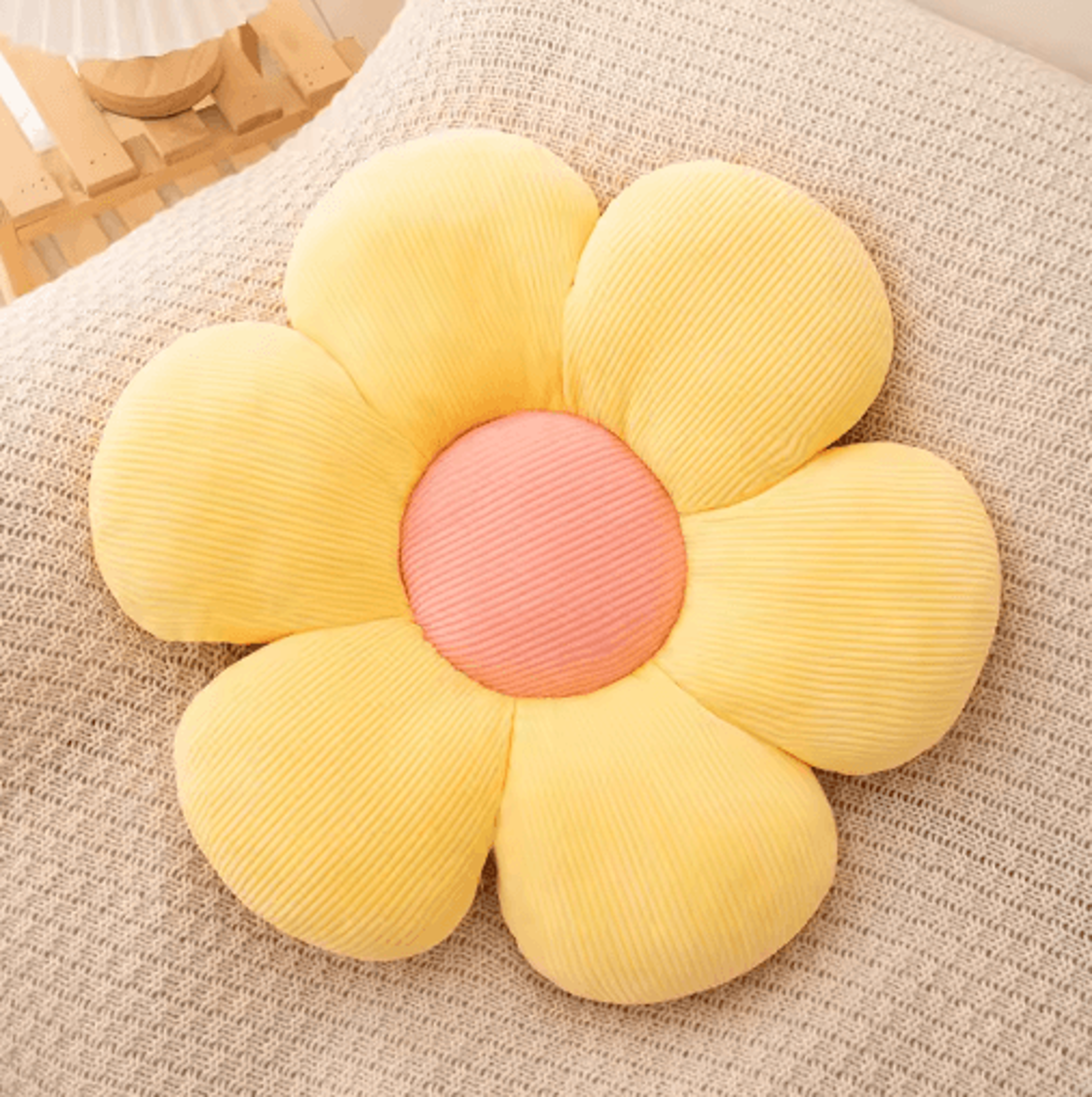 Sunflower Plush Cushion  Cute Daisy Floor Pillow  Seat Mat 3