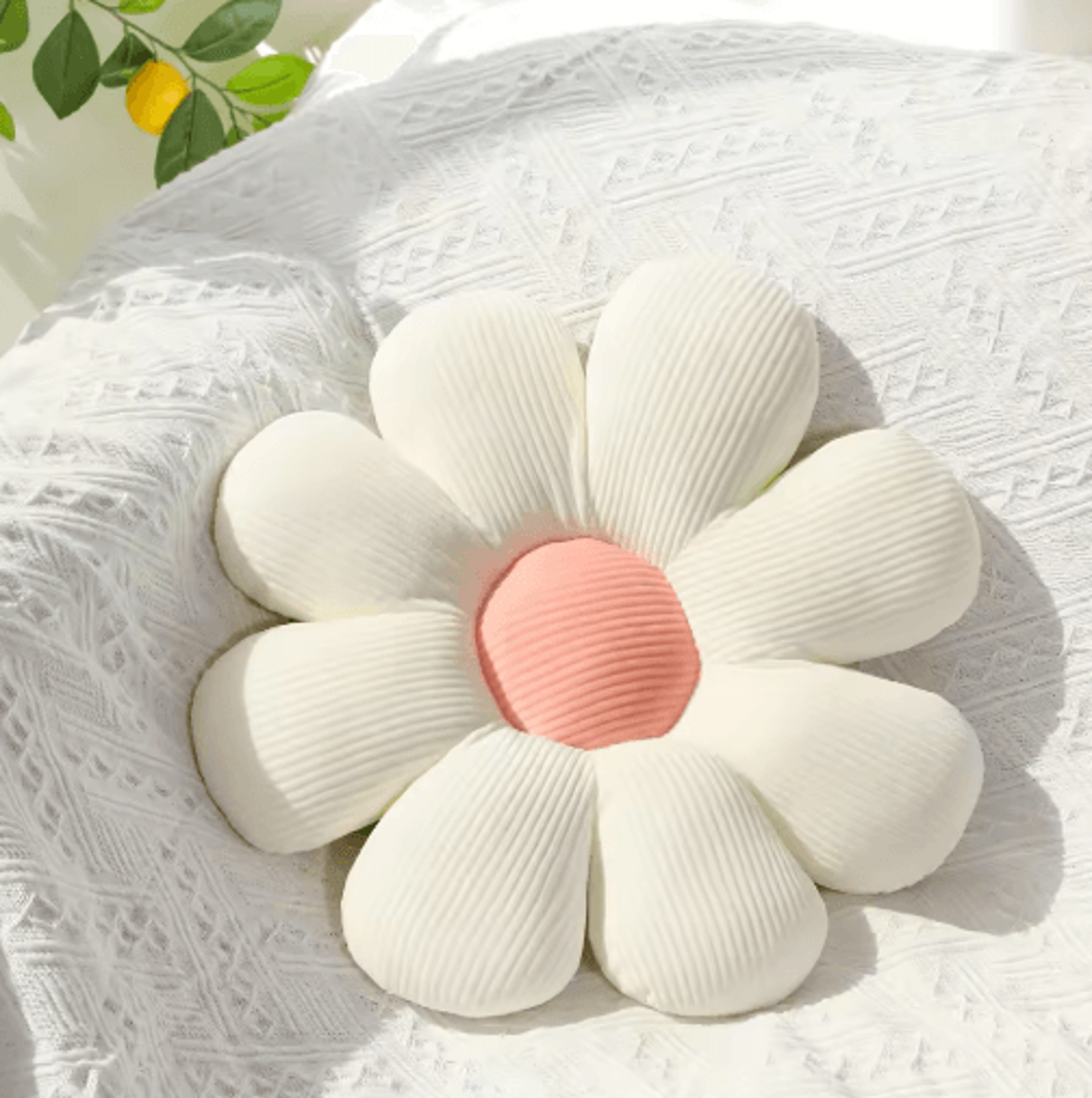 Sunflower Plush Cushion  Cute Daisy Floor Pillow  Seat Mat 4