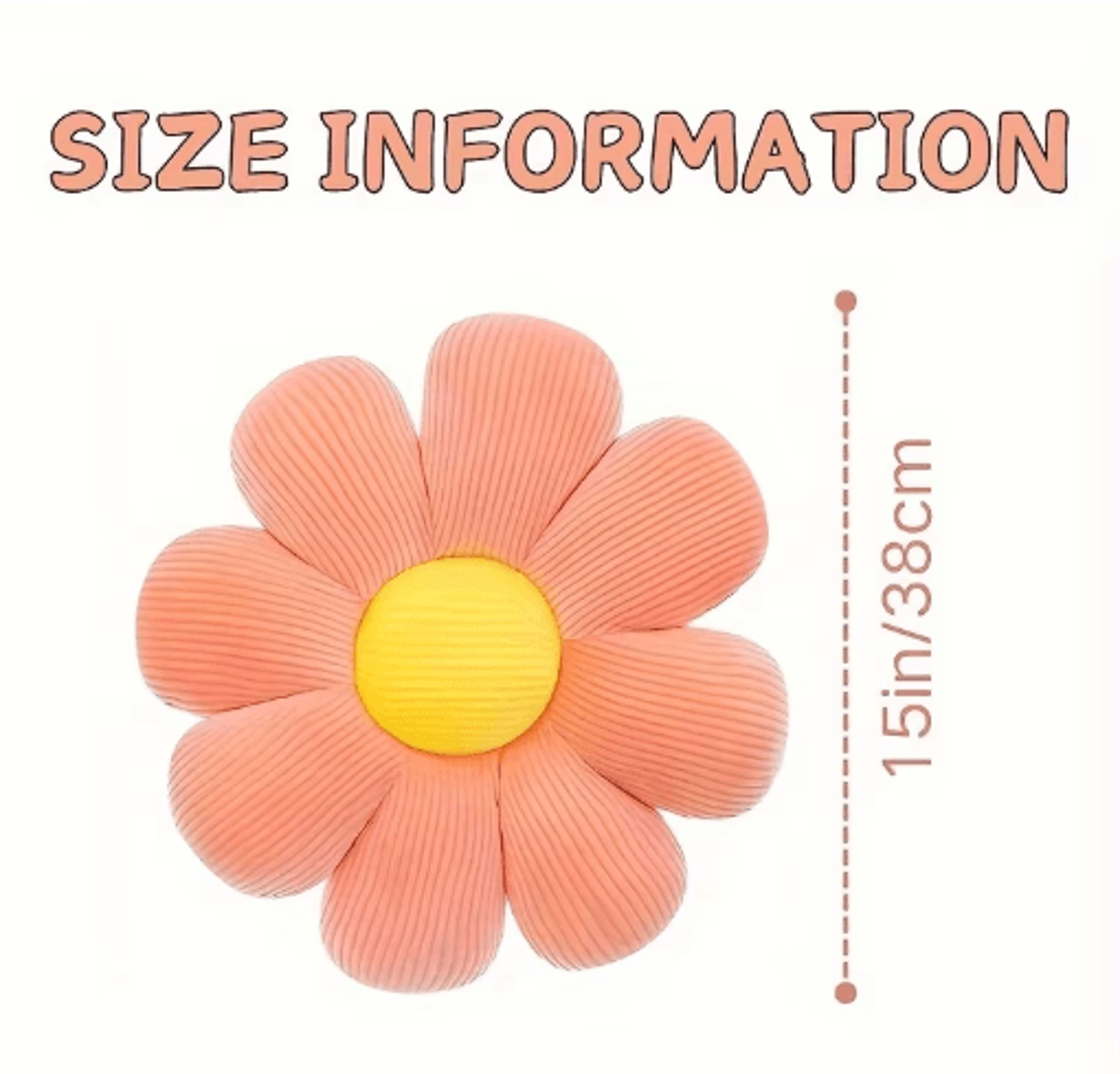 Sunflower Plush Cushion  Cute Daisy Floor Pillow  Seat Mat 7