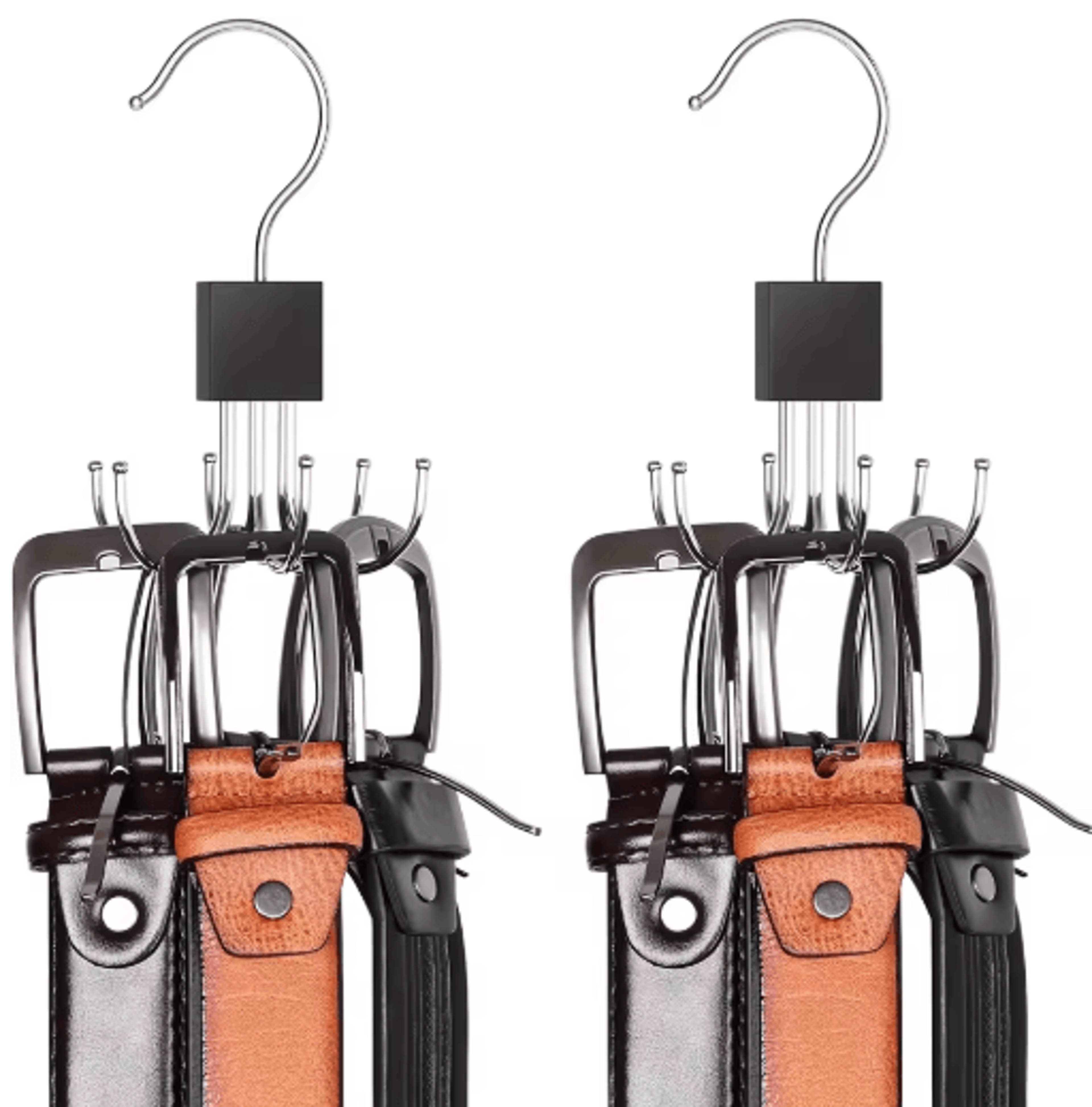 multi-claw hook hanger space saving organizer for scarves belts & bags