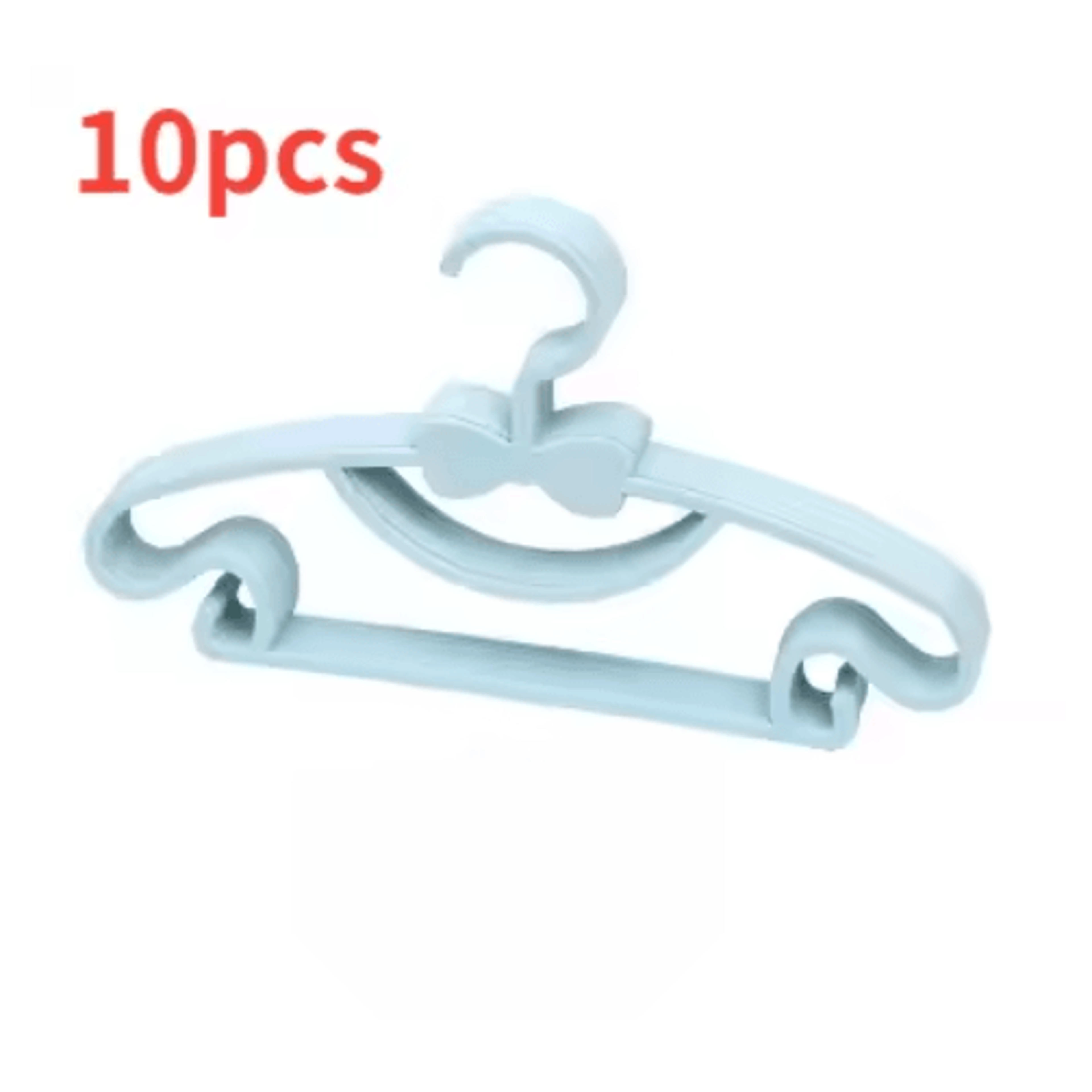 Kids Clothes Hangers Set 10pcs Windproof Baby  Childrens Plastic Hangers 1