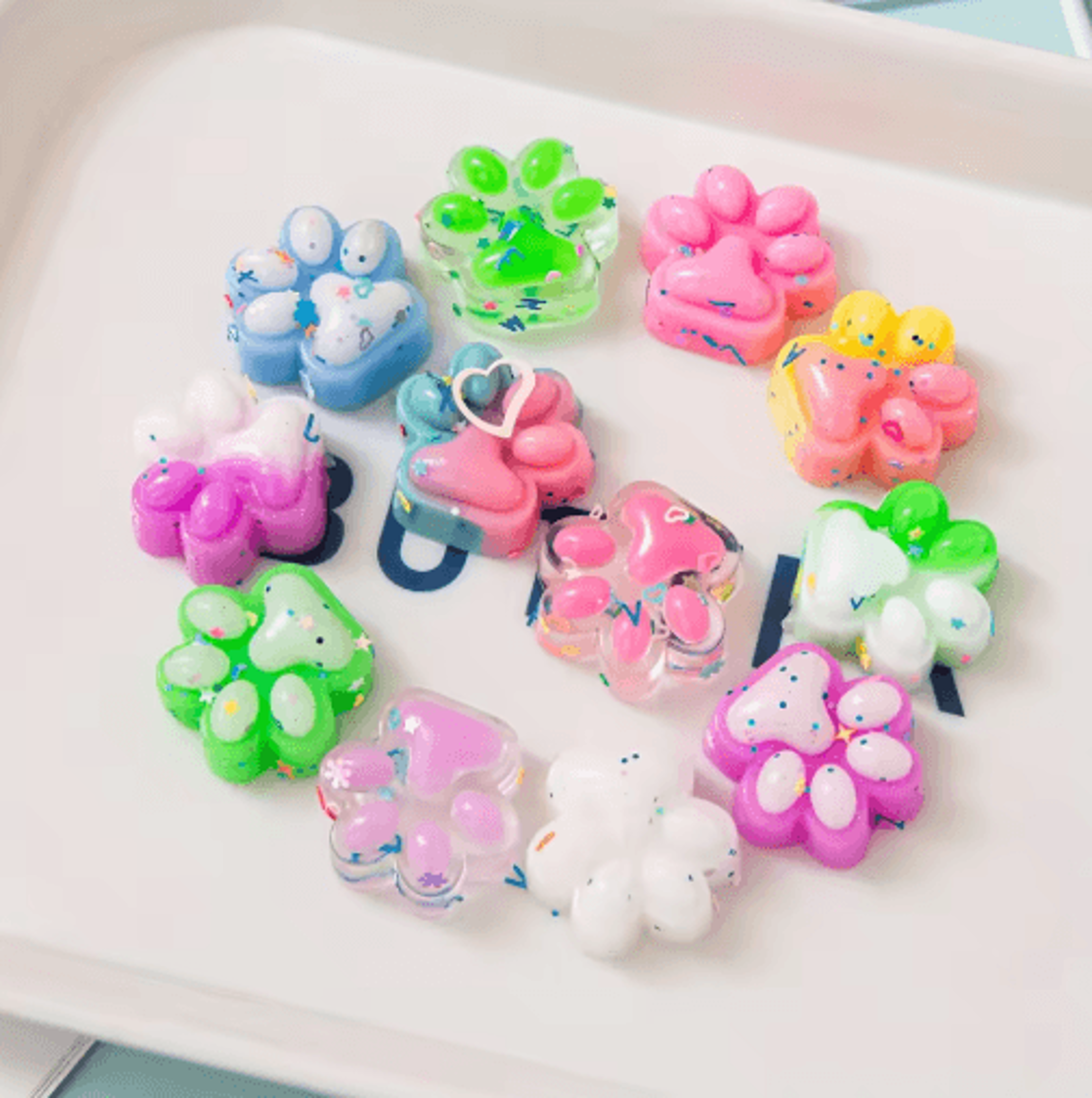 Mini Plush Cat Claw Toys  12pcs Cute Squishy Stress Relief Party Pack 3