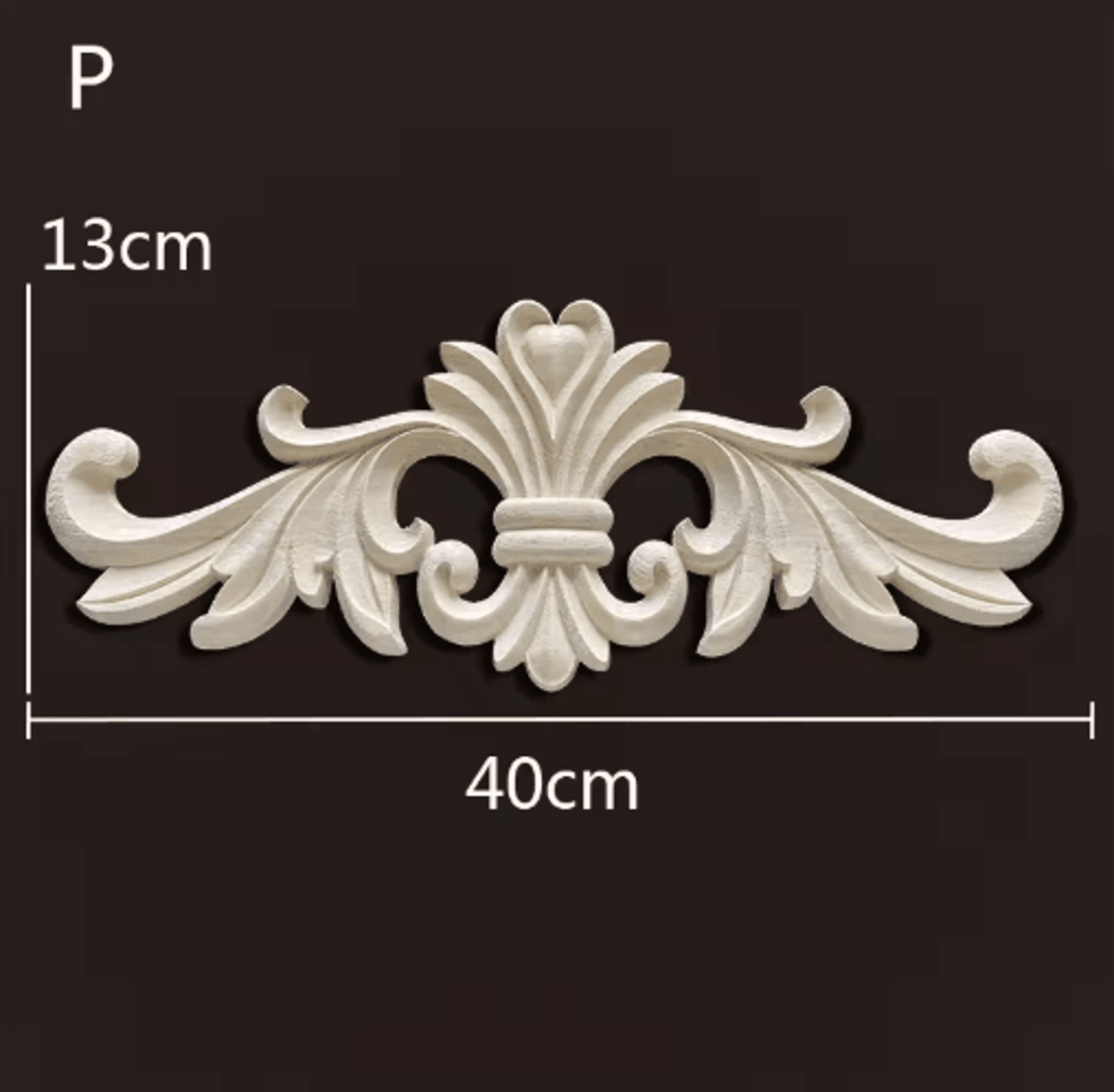 Vintage Carved Wood Onlays Decorative Furniture Appliques For Elegant Home Decor 0