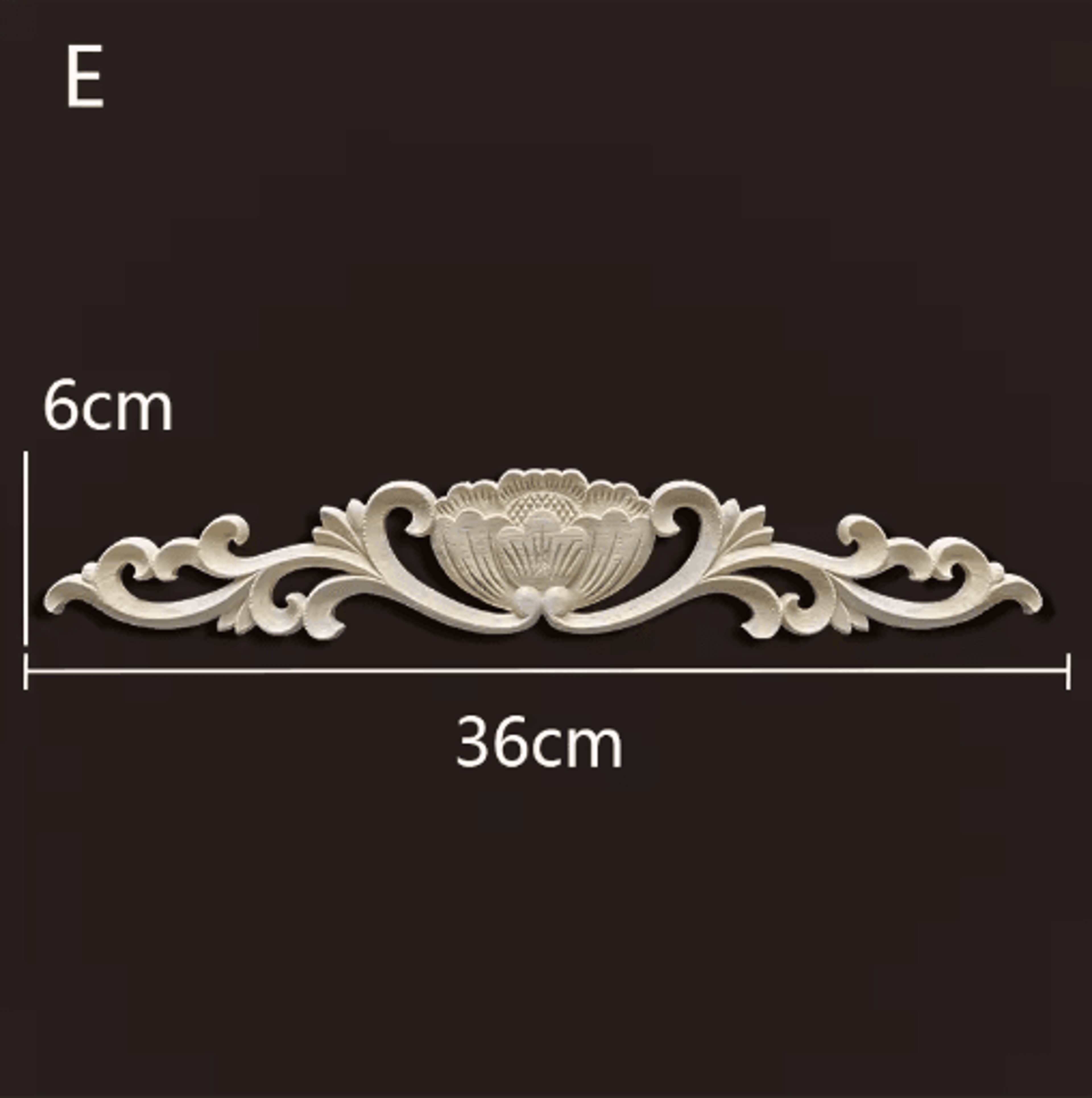 Vintage Carved Wood Onlays Decorative Furniture Appliques For Elegant Home Decor 17