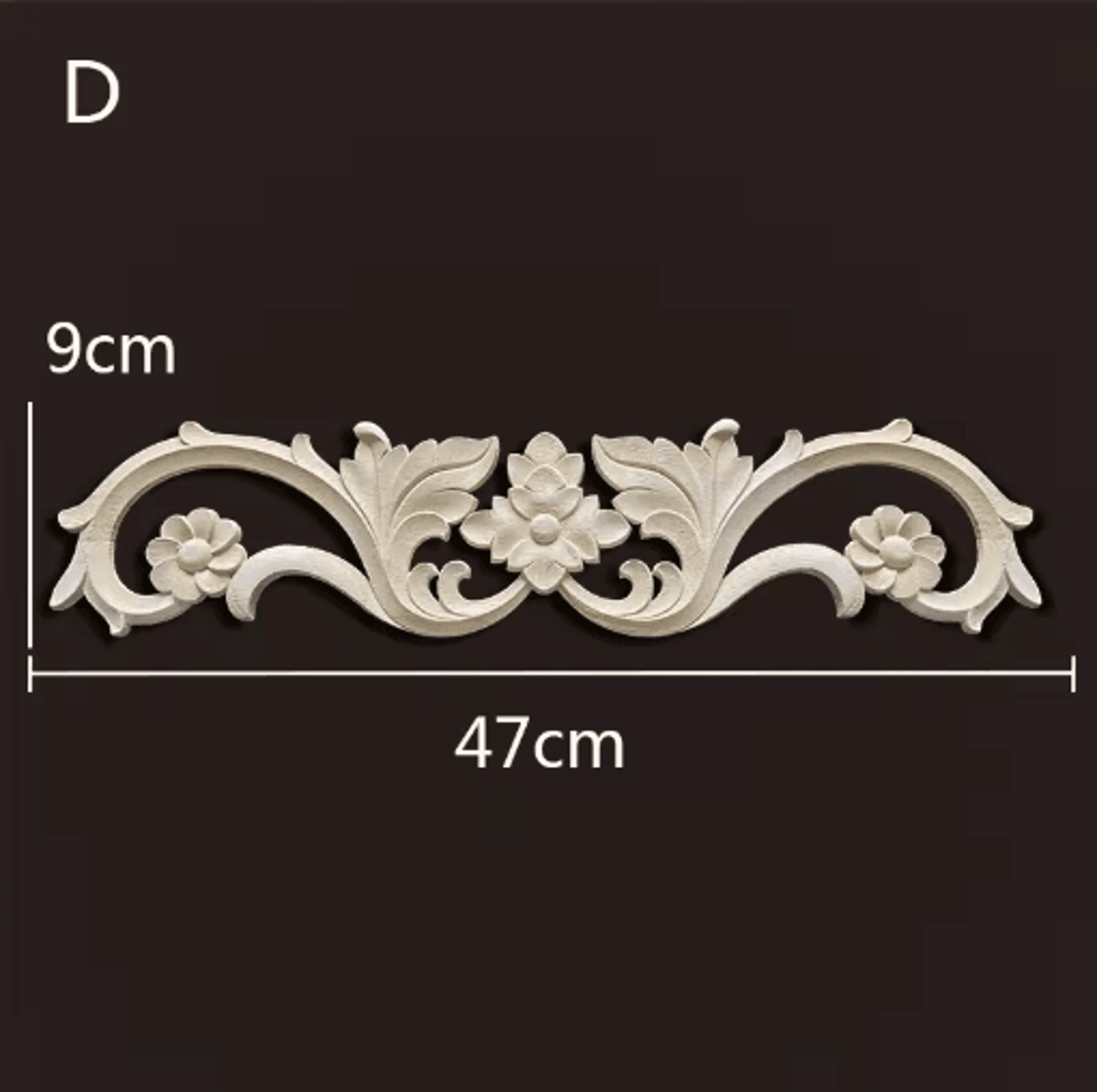 Vintage Carved Wood Onlays Decorative Furniture Appliques For Elegant Home Decor 18