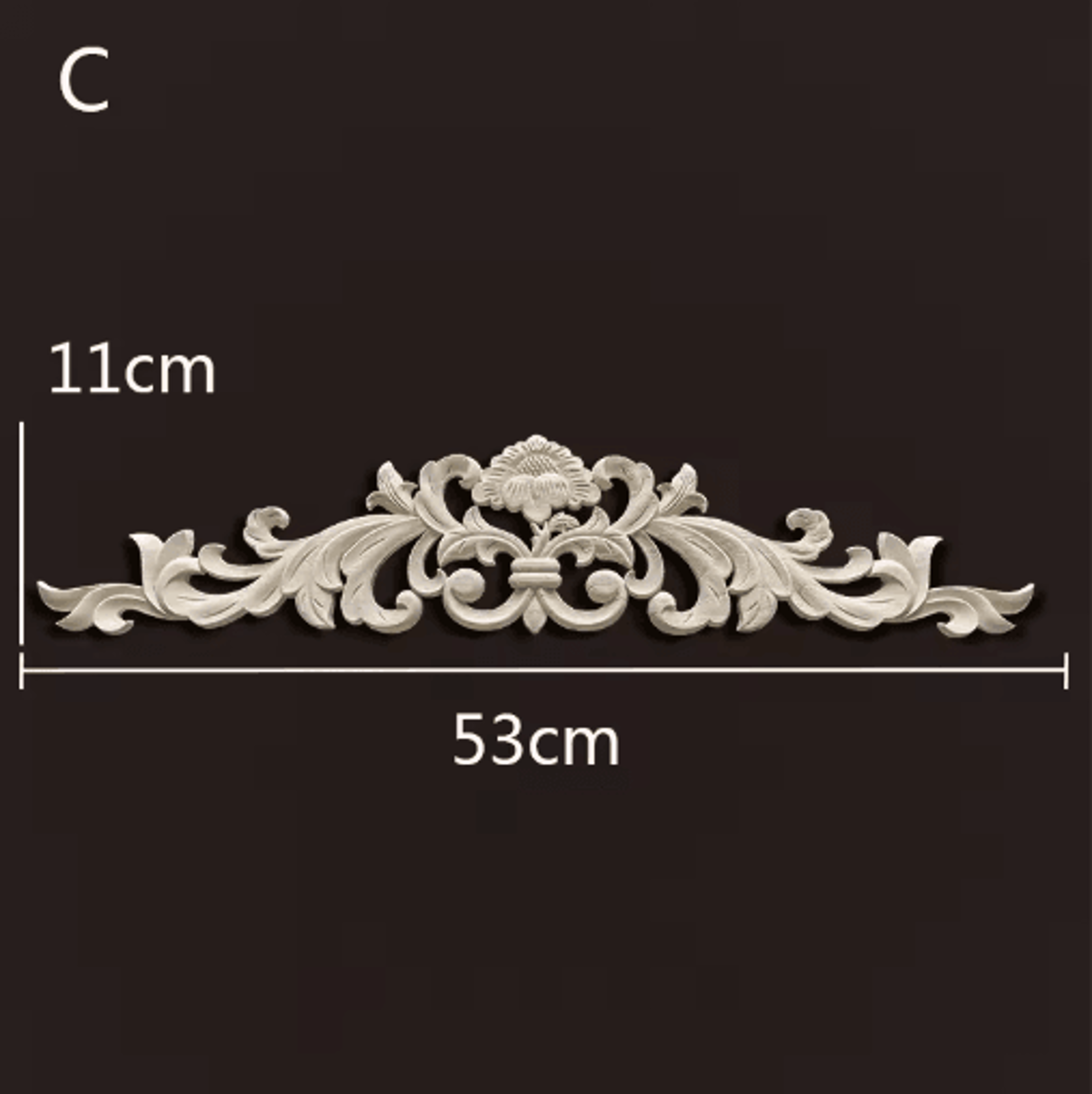 Vintage Carved Wood Onlays Decorative Furniture Appliques For Elegant Home Decor 19