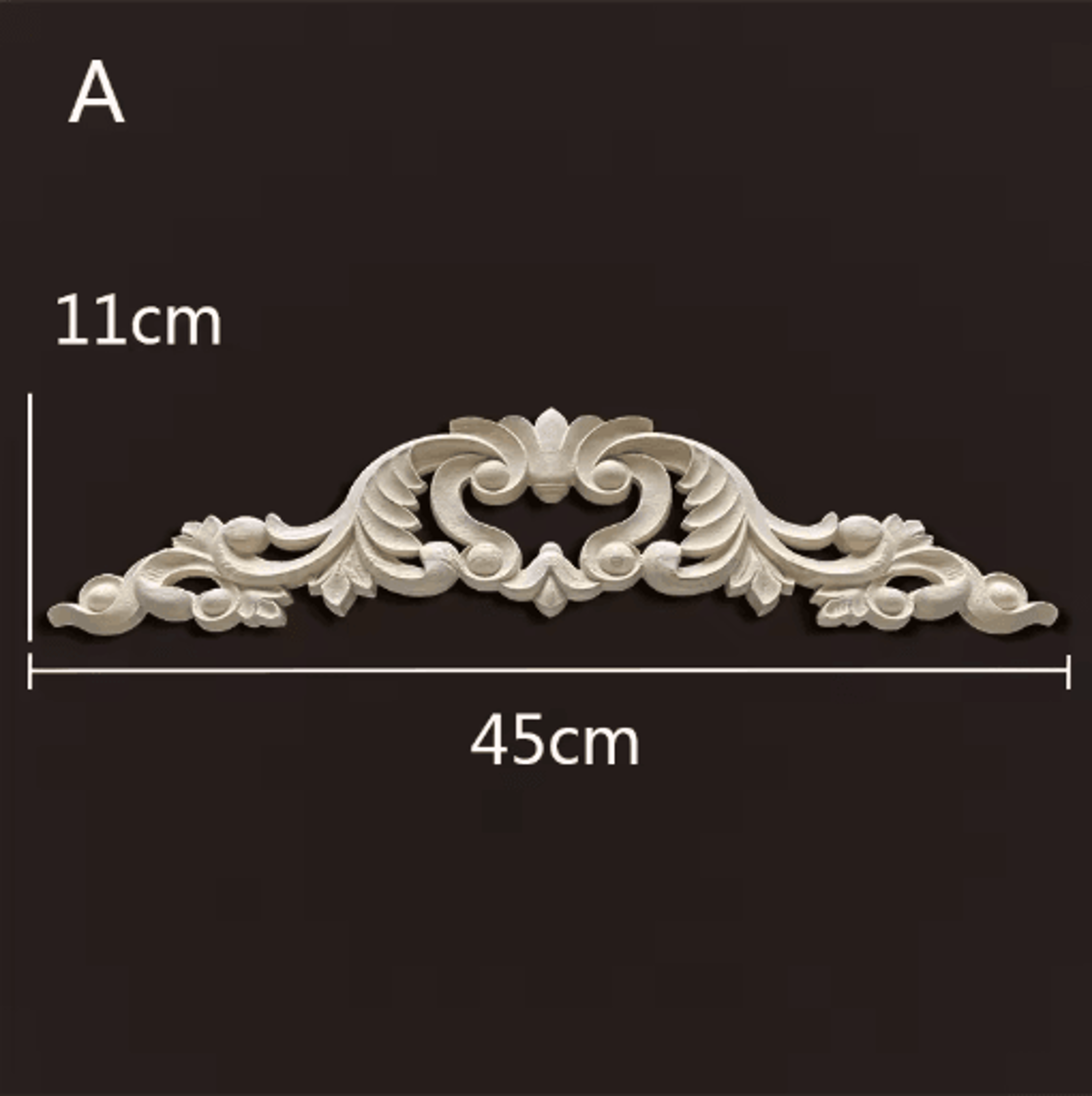 Vintage Carved Wood Onlays Decorative Furniture Appliques For Elegant Home Decor 20