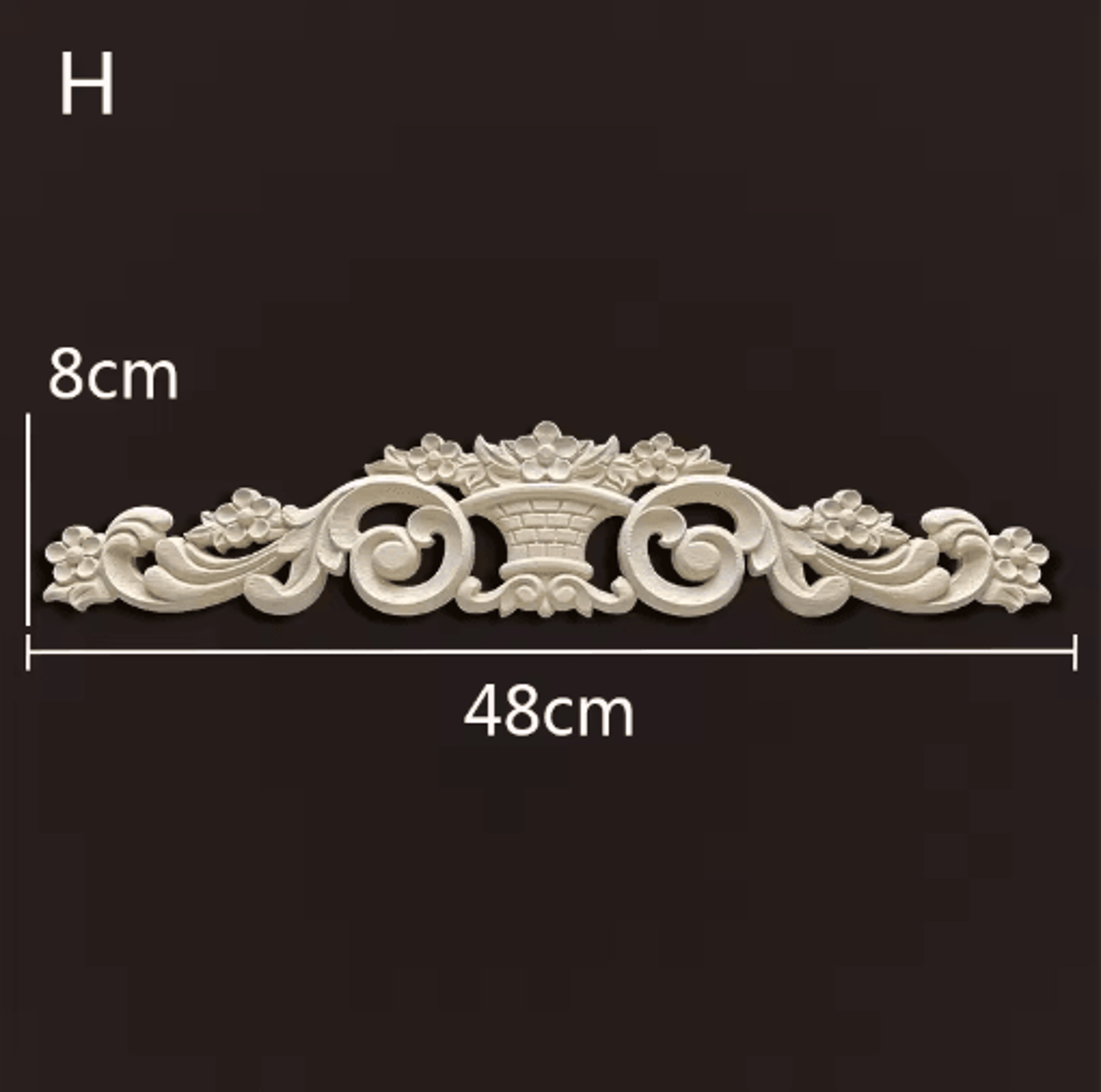 Vintage Carved Wood Onlays Decorative Furniture Appliques For Elegant Home Decor 13
