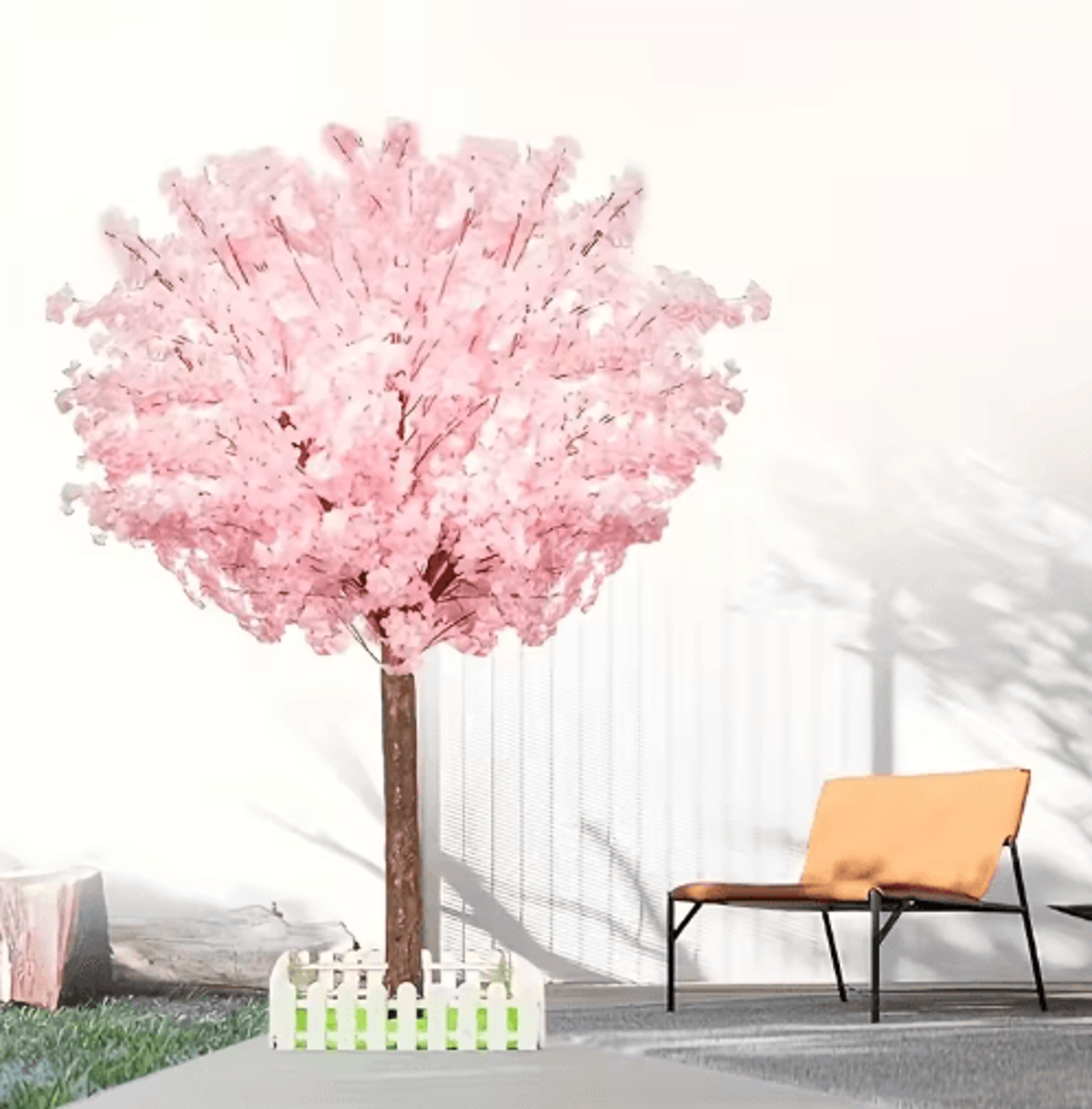 Artificial Cherry Blossom Tree Pink Sakura Decorative Tree For Weddings Parties  Home Decor 2
