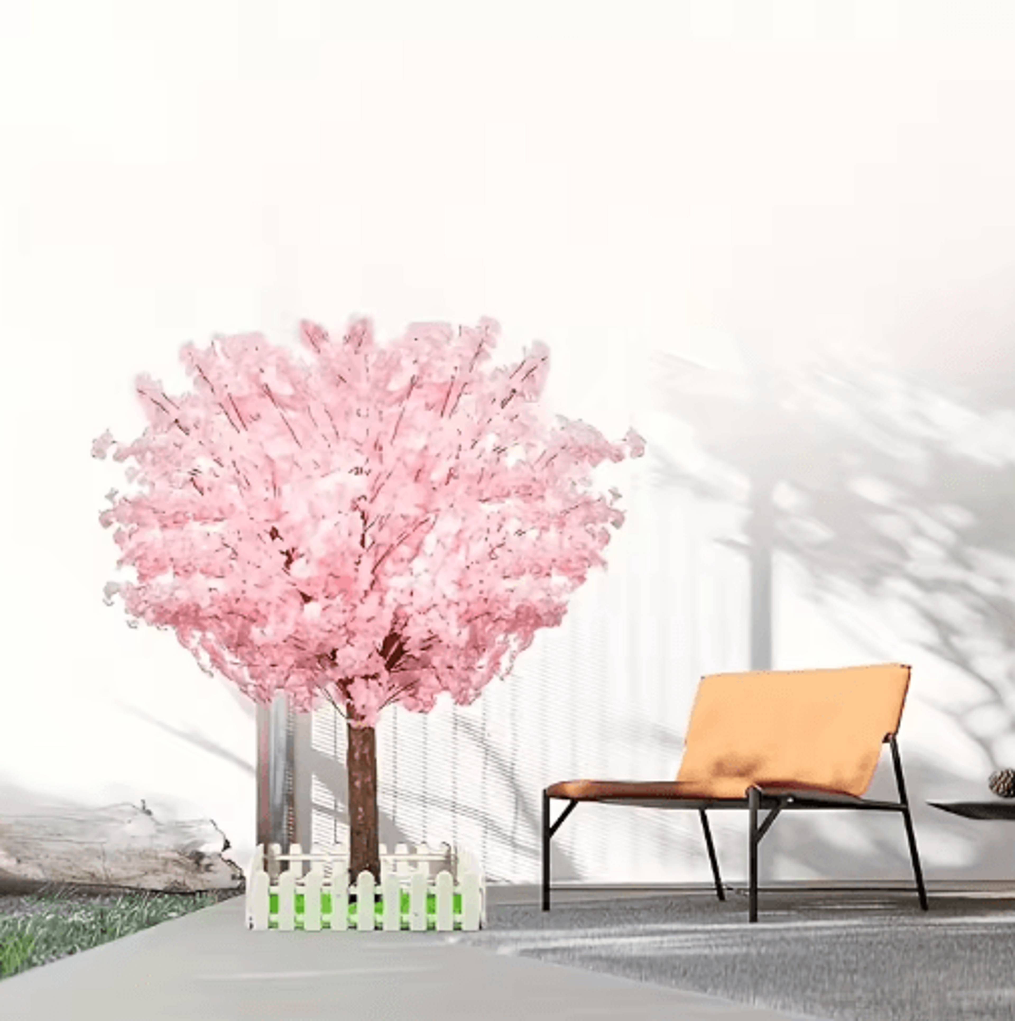 Artificial Cherry Blossom Tree Pink Sakura Decorative Tree For Weddings Parties  Home Decor 3