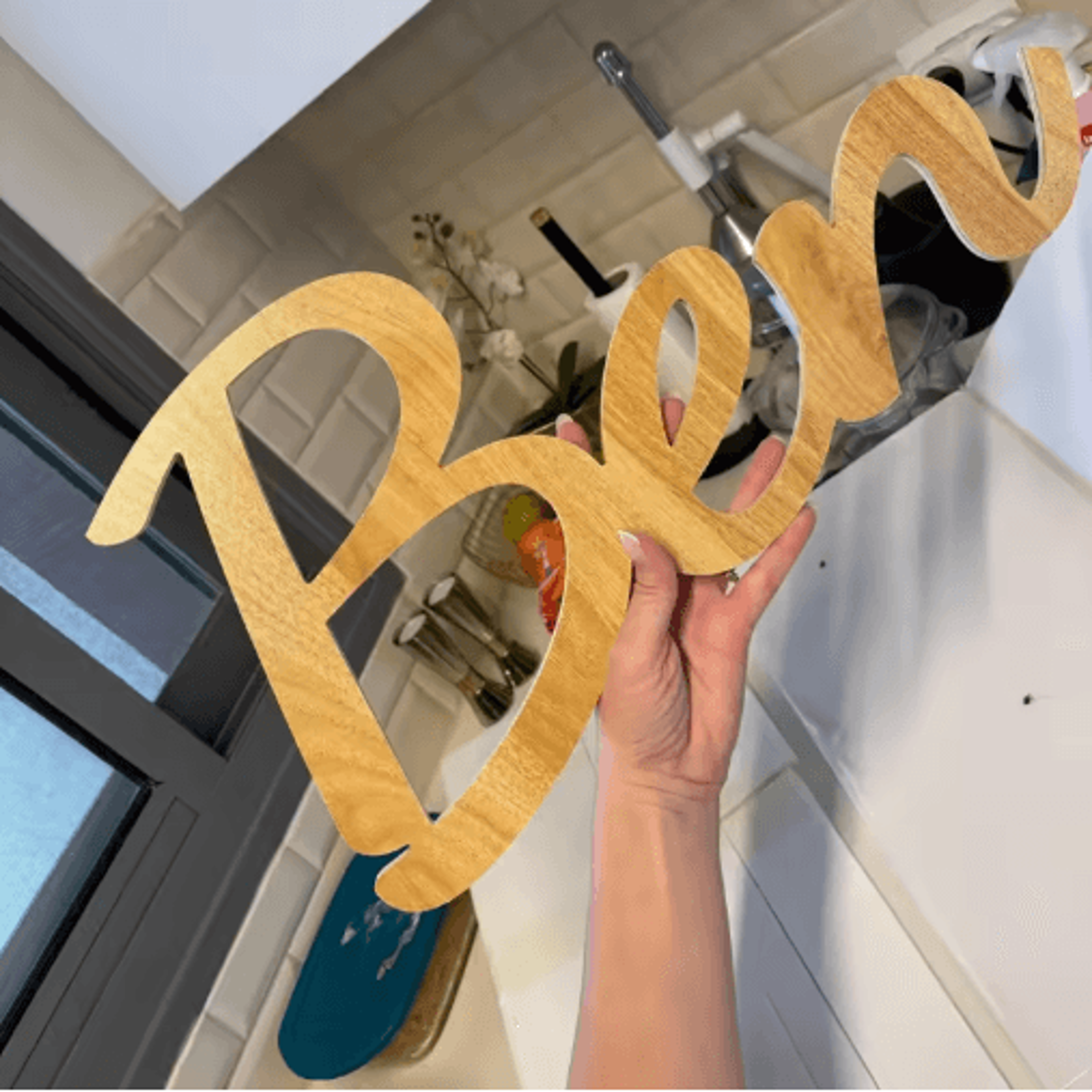 EverName Custom Wooden Name Sign  Personalized Nursery Wall Decor 4