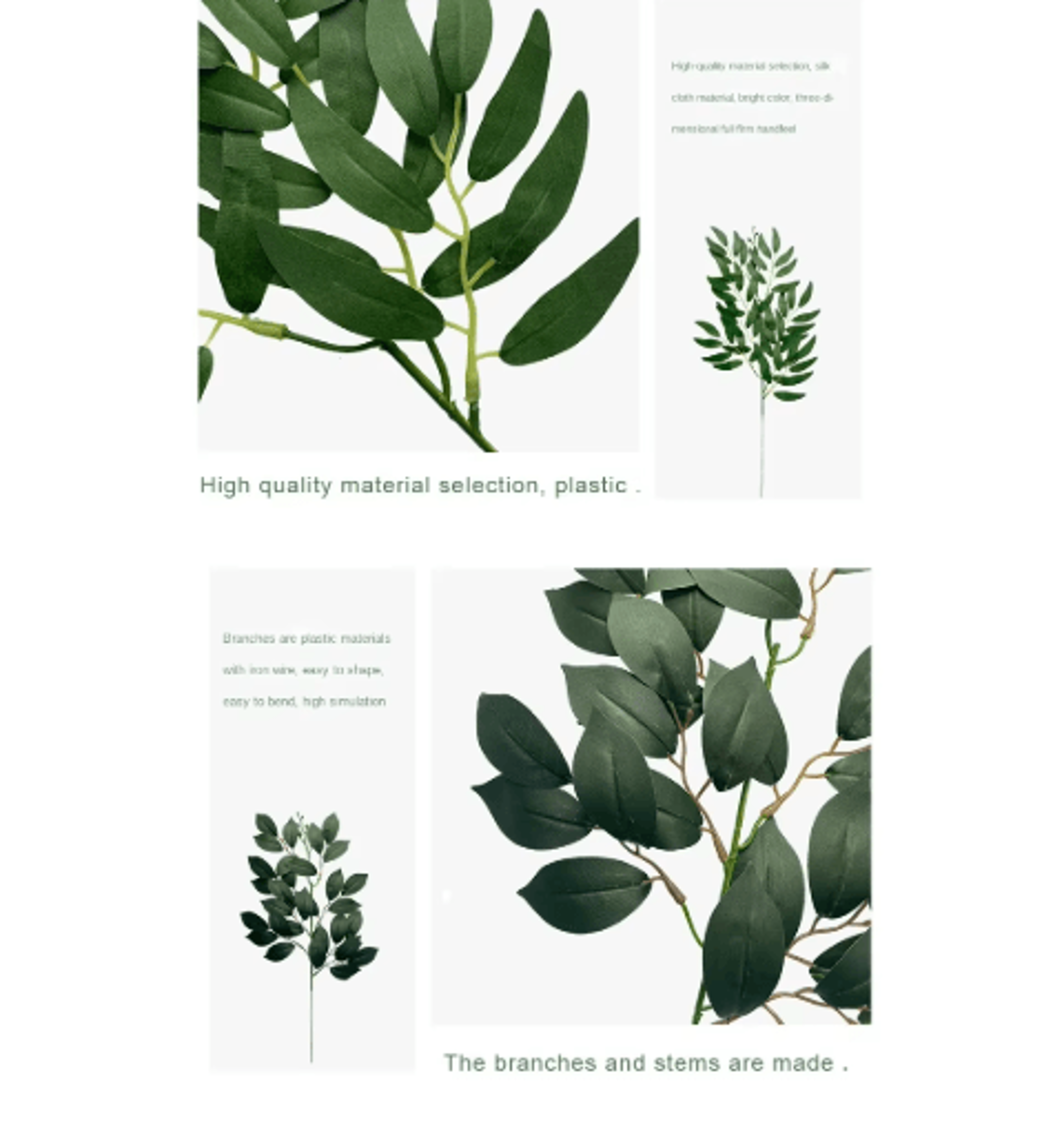 Artificial Eucalyptus Greenery Arrangement  Realistic Fake Plant Decor For Home  Weddings 29