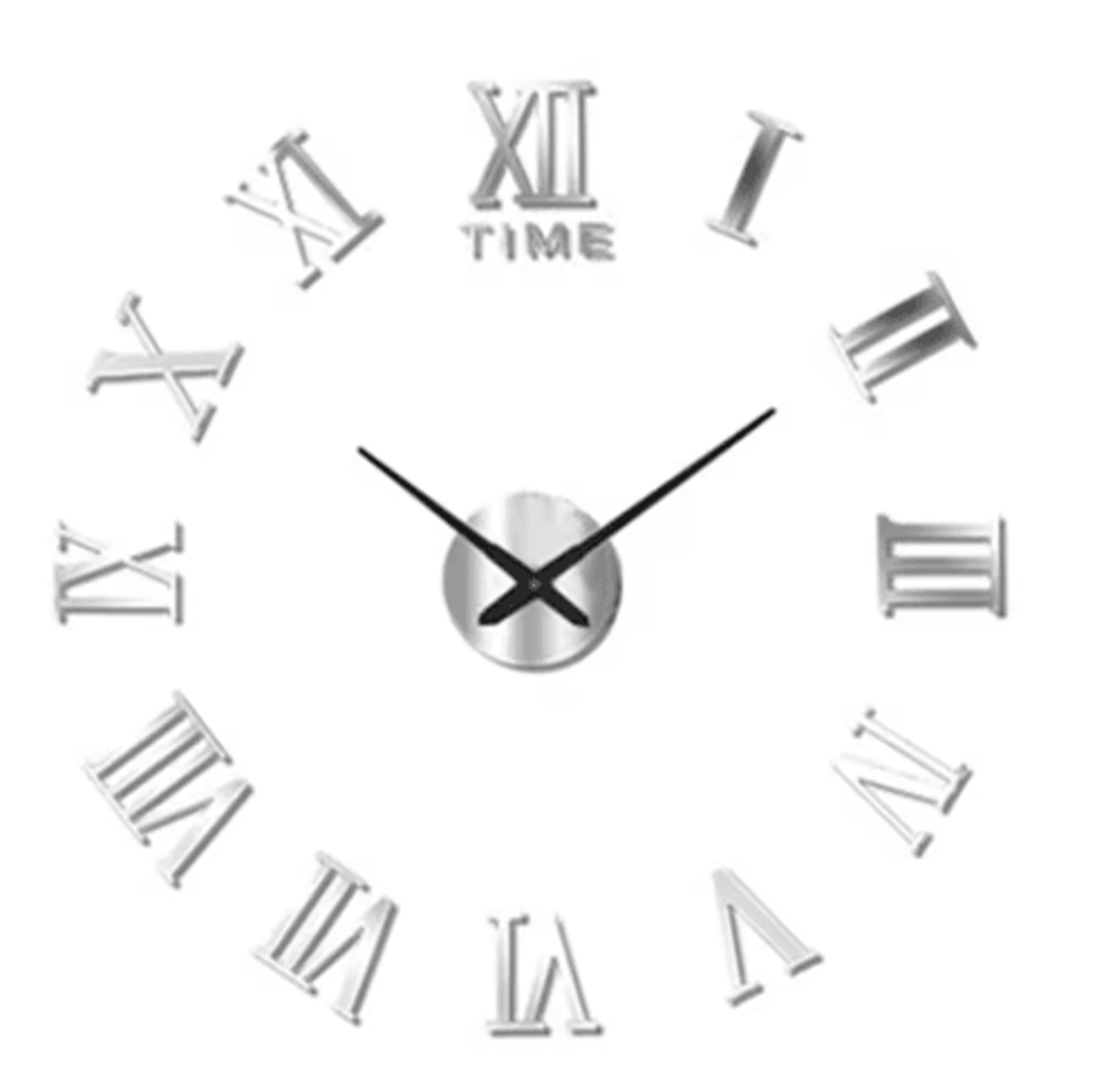 Modern 3D DIY Wall Clock  Large Acrylic Mirror Decorative Quartz Clock 8