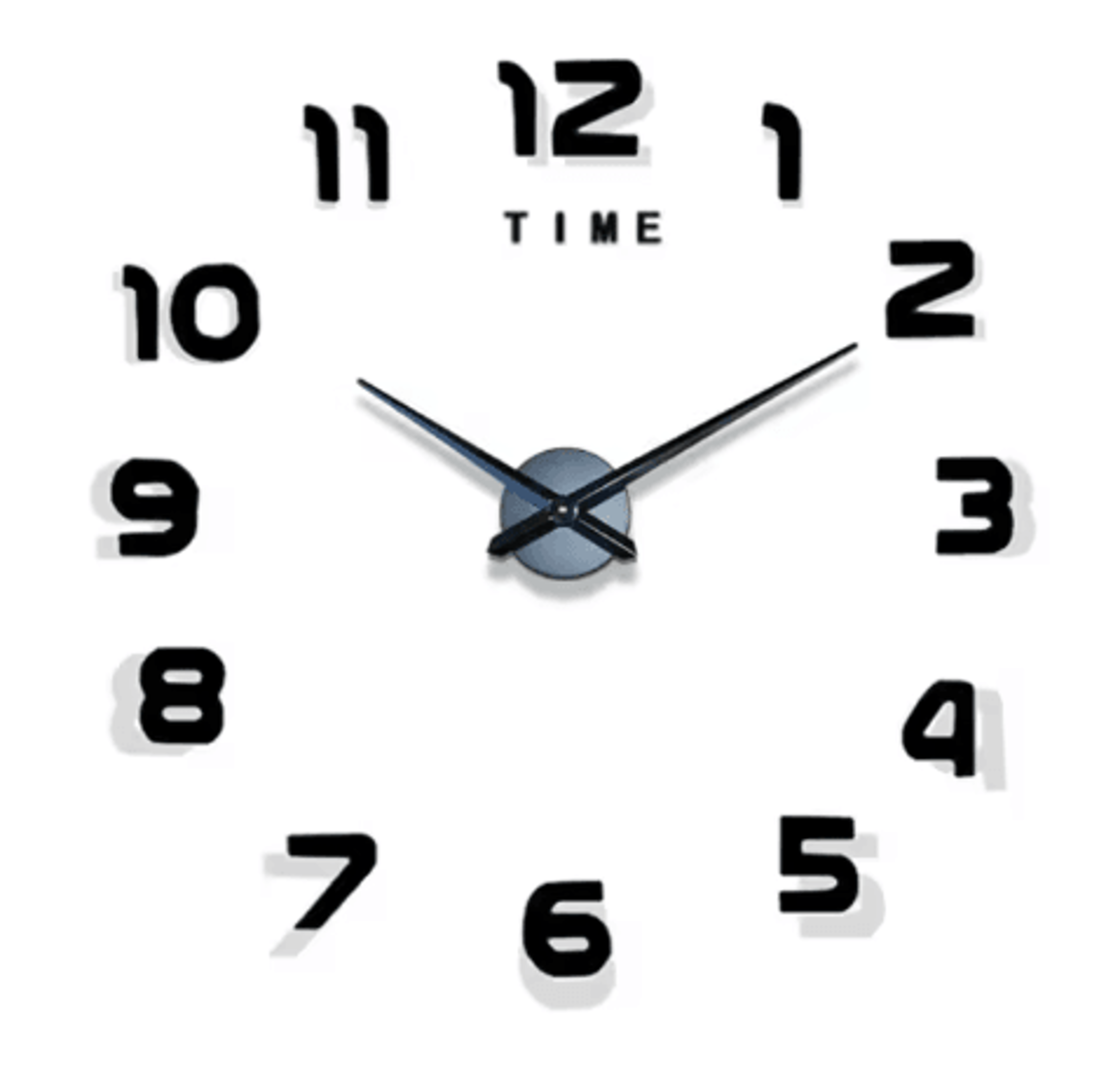 Modern 3D DIY Wall Clock  Large Acrylic Mirror Decorative Quartz Clock 17